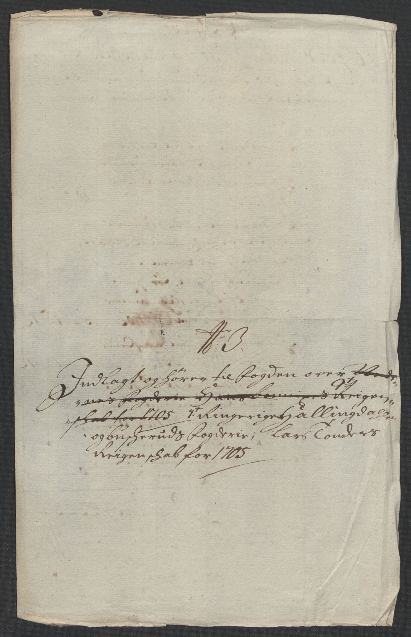 Rentekammeret inntil 1814, Reviderte regnskaper, Fogderegnskap, RA/EA-4092/R22/L1464: Fogderegnskap Ringerike, Hallingdal og Buskerud, 1705, p. 170