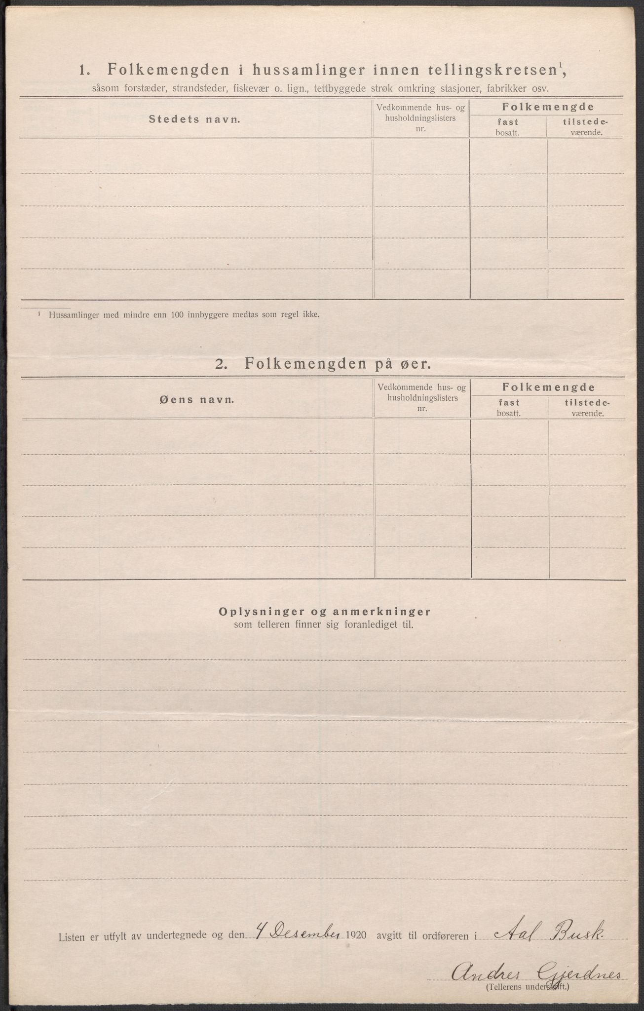 SAKO, 1920 census for Ål, 1920, p. 46