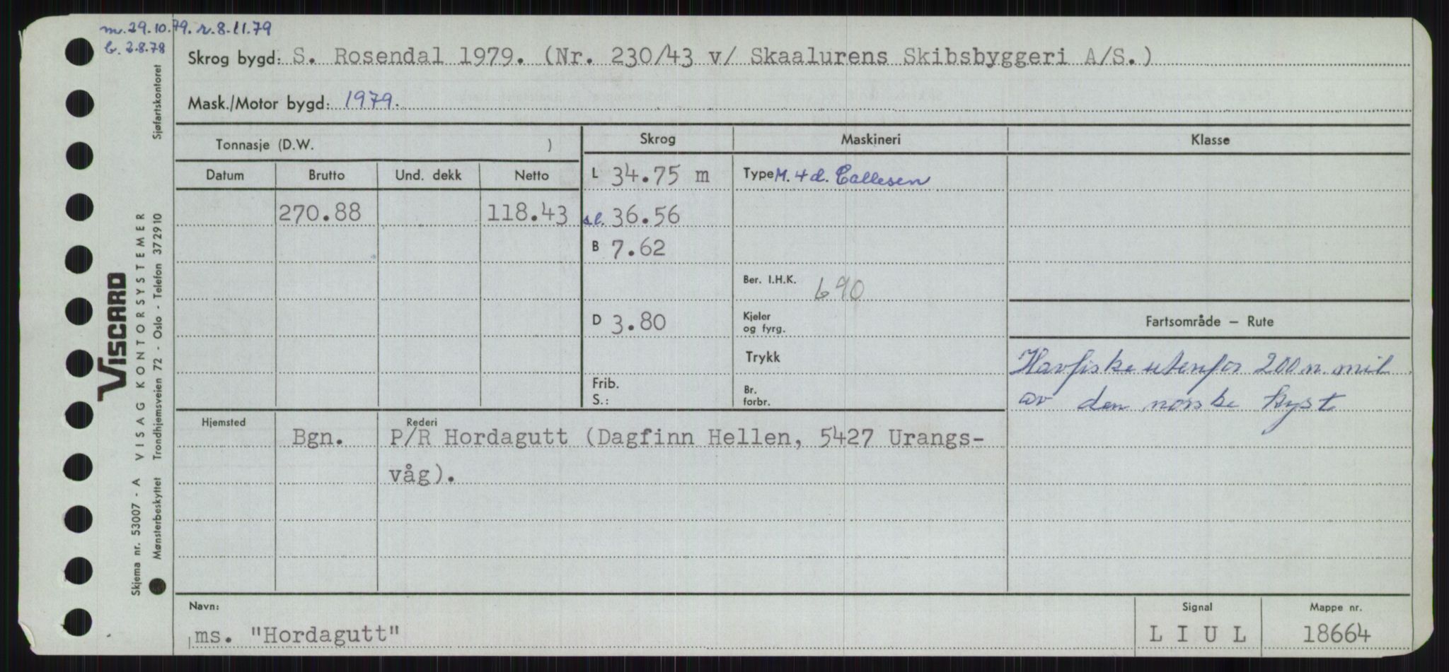 Sjøfartsdirektoratet med forløpere, Skipsmålingen, AV/RA-S-1627/H/Ha/L0003/0001: Fartøy, Hilm-Mar / Fartøy, Hilm-Kol, p. 83