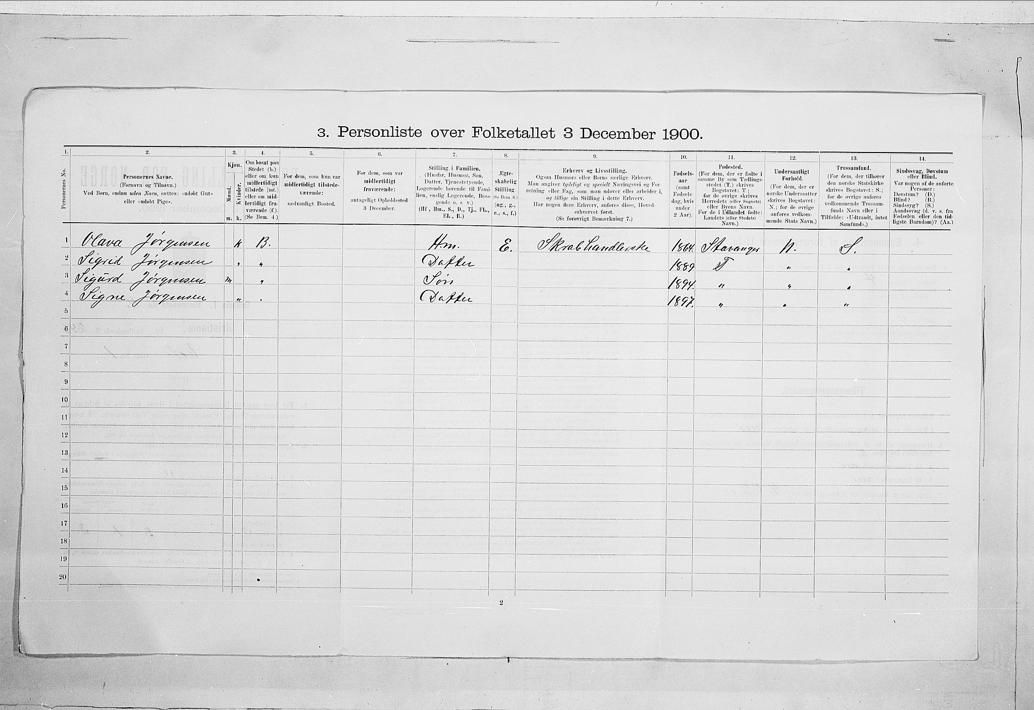 SAO, 1900 census for Kristiania, 1900, p. 108446