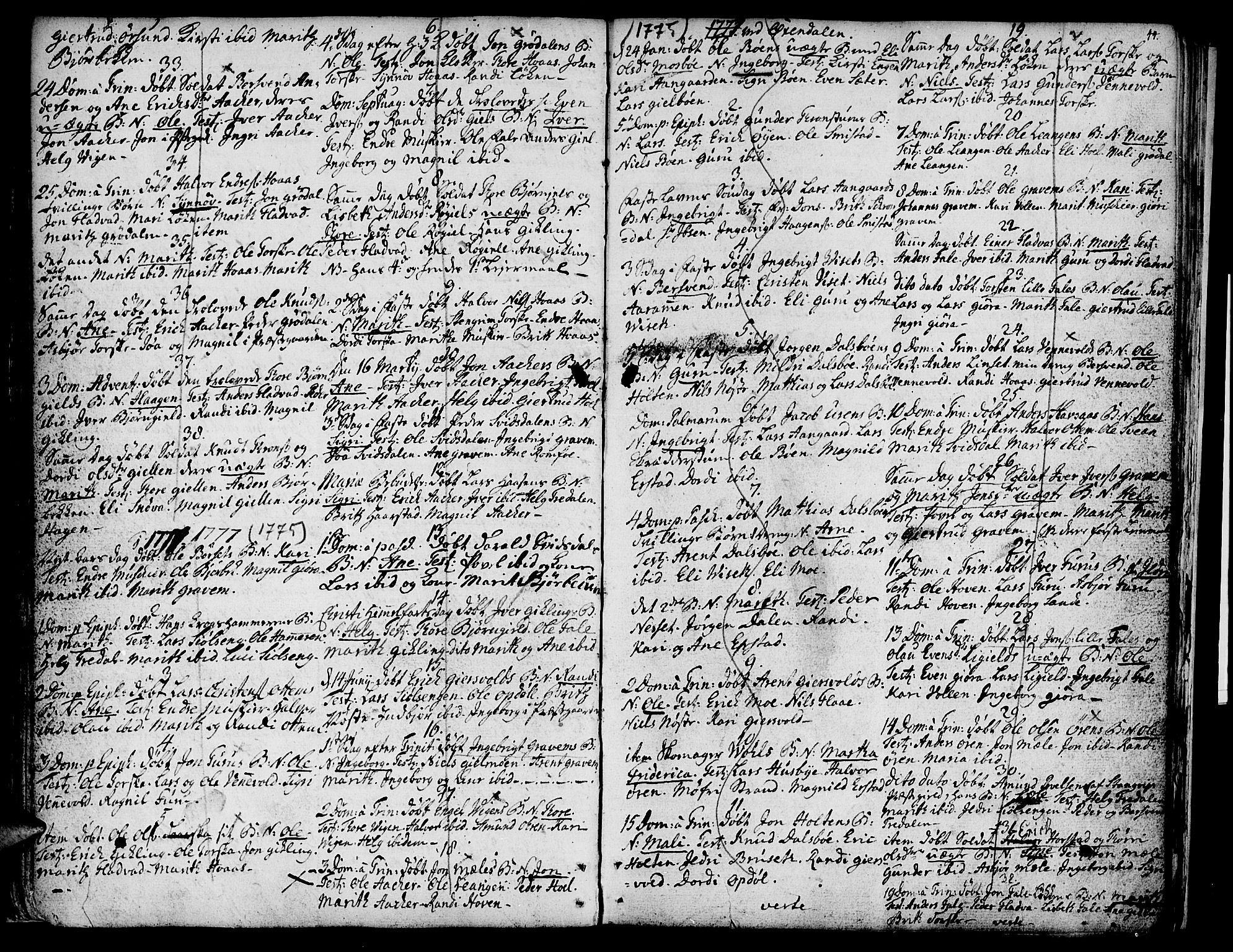 Ministerialprotokoller, klokkerbøker og fødselsregistre - Møre og Romsdal, SAT/A-1454/590/L1007: Parish register (official) no. 590A01, 1752-1793, p. 44