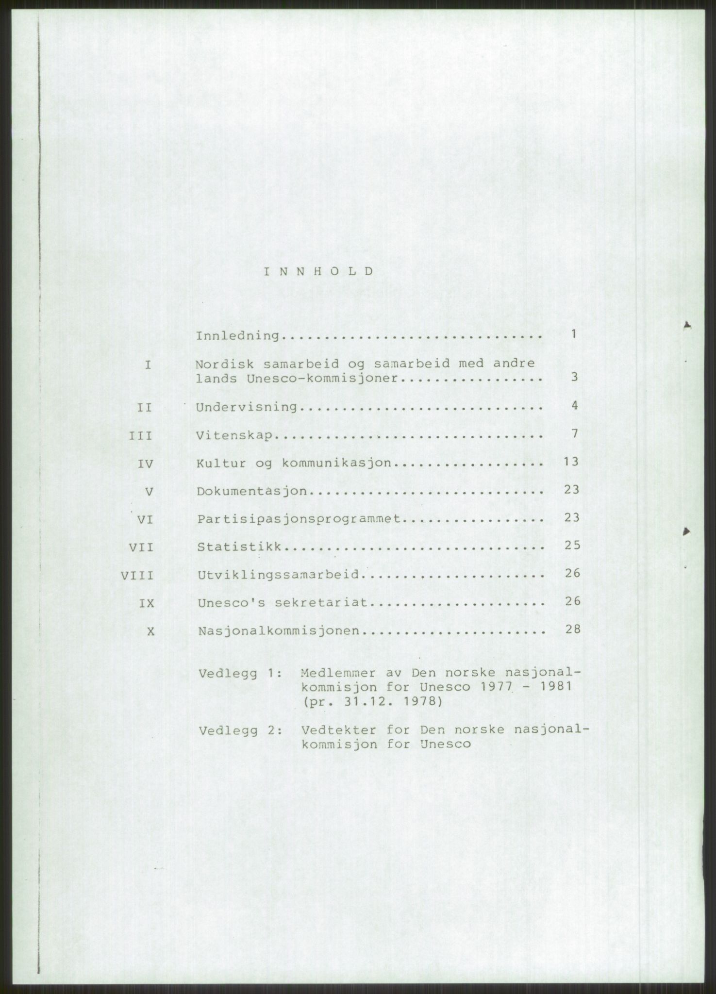 Den norske nasjonalkommisjonen for UNESCO, RA/S-1730/A/Ad/L0001: --, 1953-1981