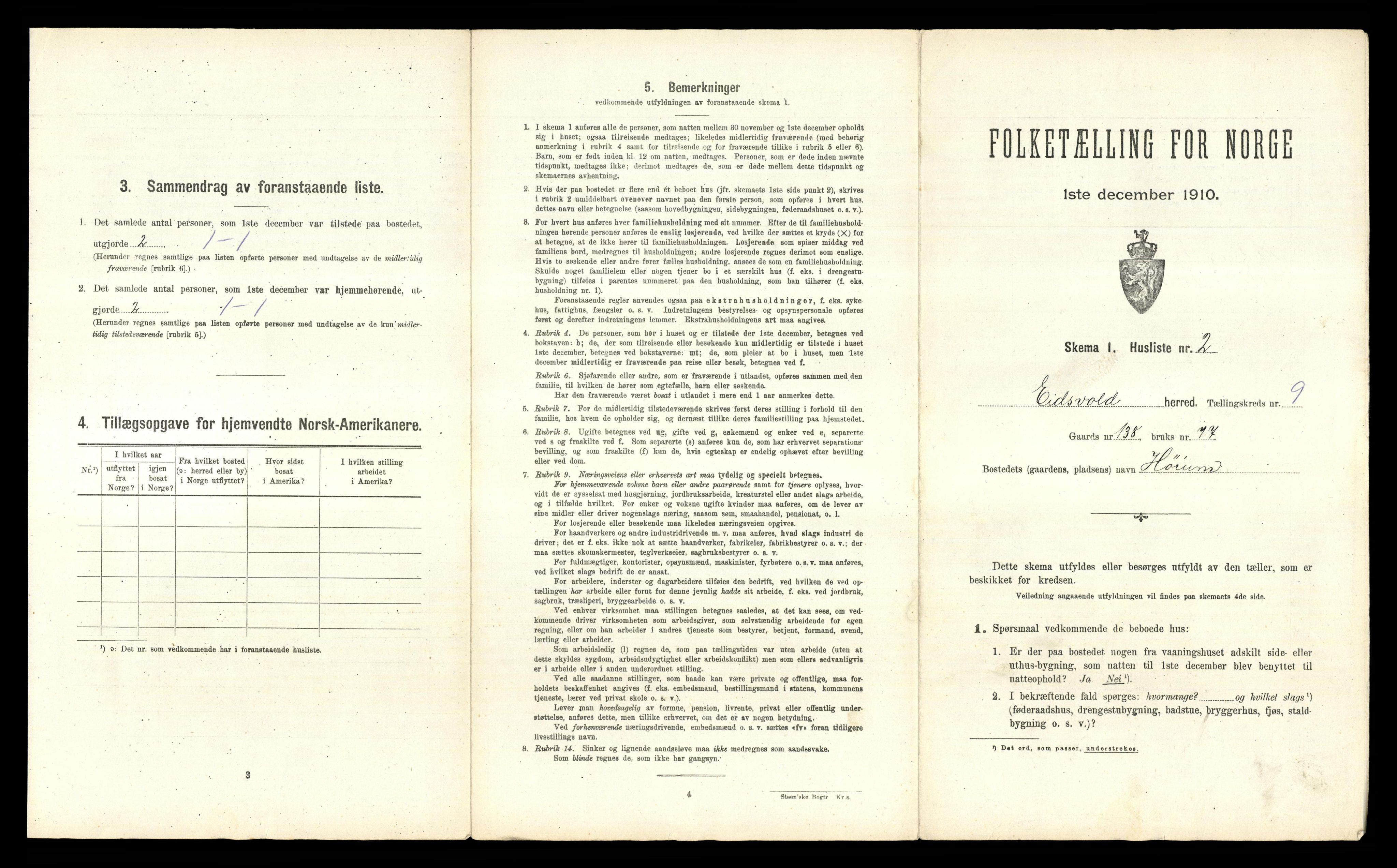 RA, 1910 census for Eidsvoll, 1910, p. 2162
