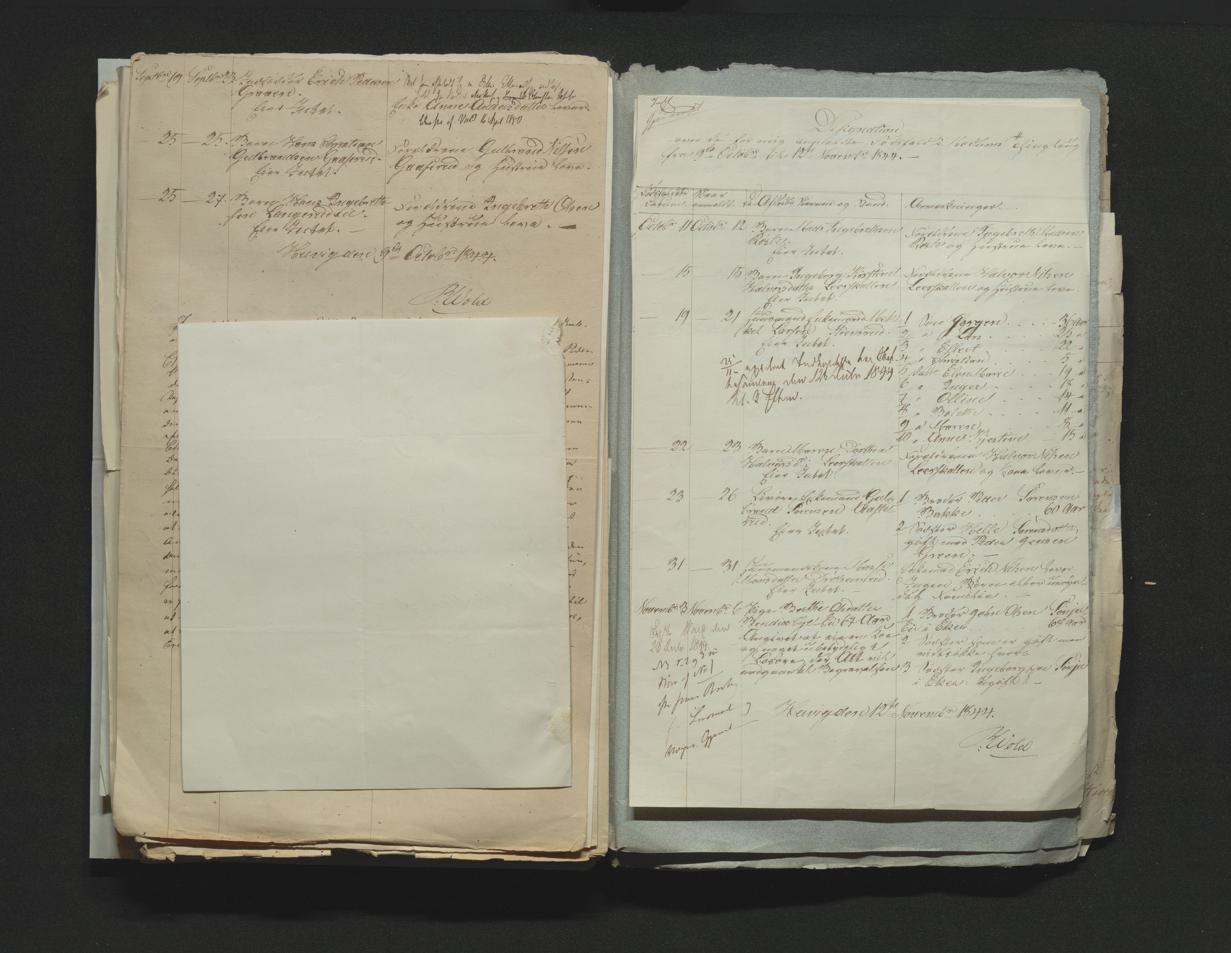 Eiker, Modum og Sigdal sorenskriveri, AV/SAKO-A-123/H/Ha/Hab/L0006: Dødsfallsmeldinger, 1841-1845