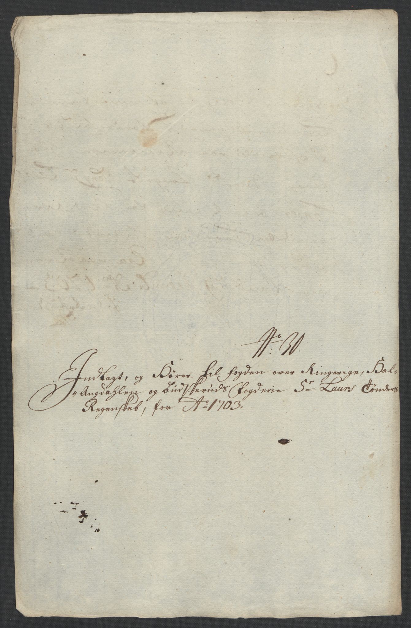 Rentekammeret inntil 1814, Reviderte regnskaper, Fogderegnskap, AV/RA-EA-4092/R22/L1461: Fogderegnskap Ringerike, Hallingdal og Buskerud, 1703, p. 297