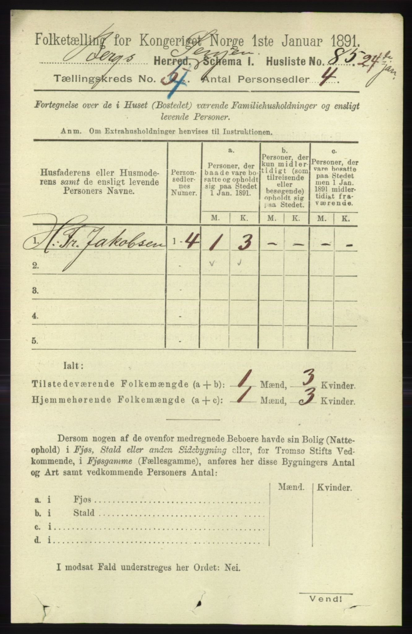 RA, 1891 census for 1929 Berg, 1891, p. 1638