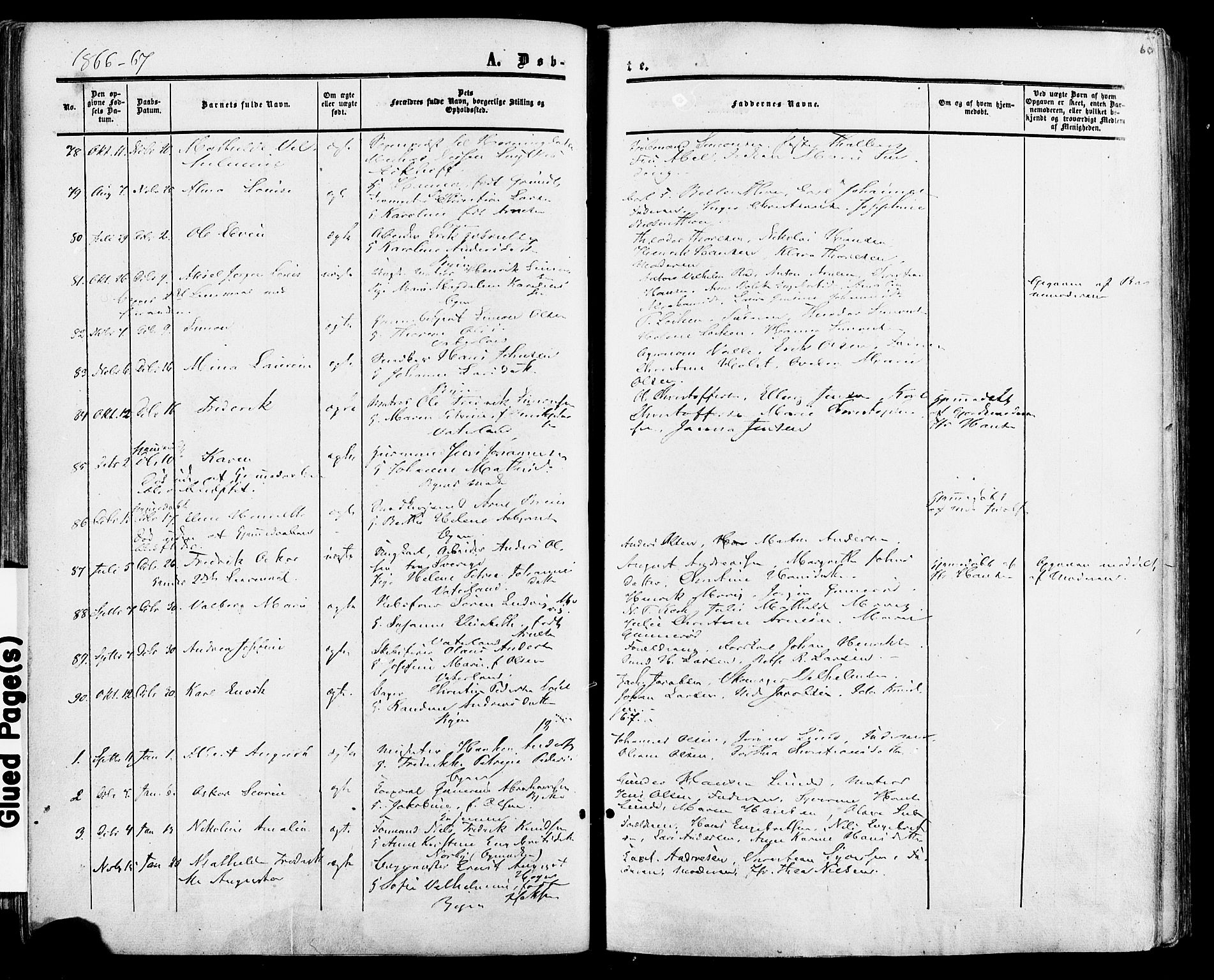 Fredrikstad prestekontor Kirkebøker, AV/SAO-A-11082/F/Fa/L0006: Parish register (official) no. 6, 1857-1878, p. 60