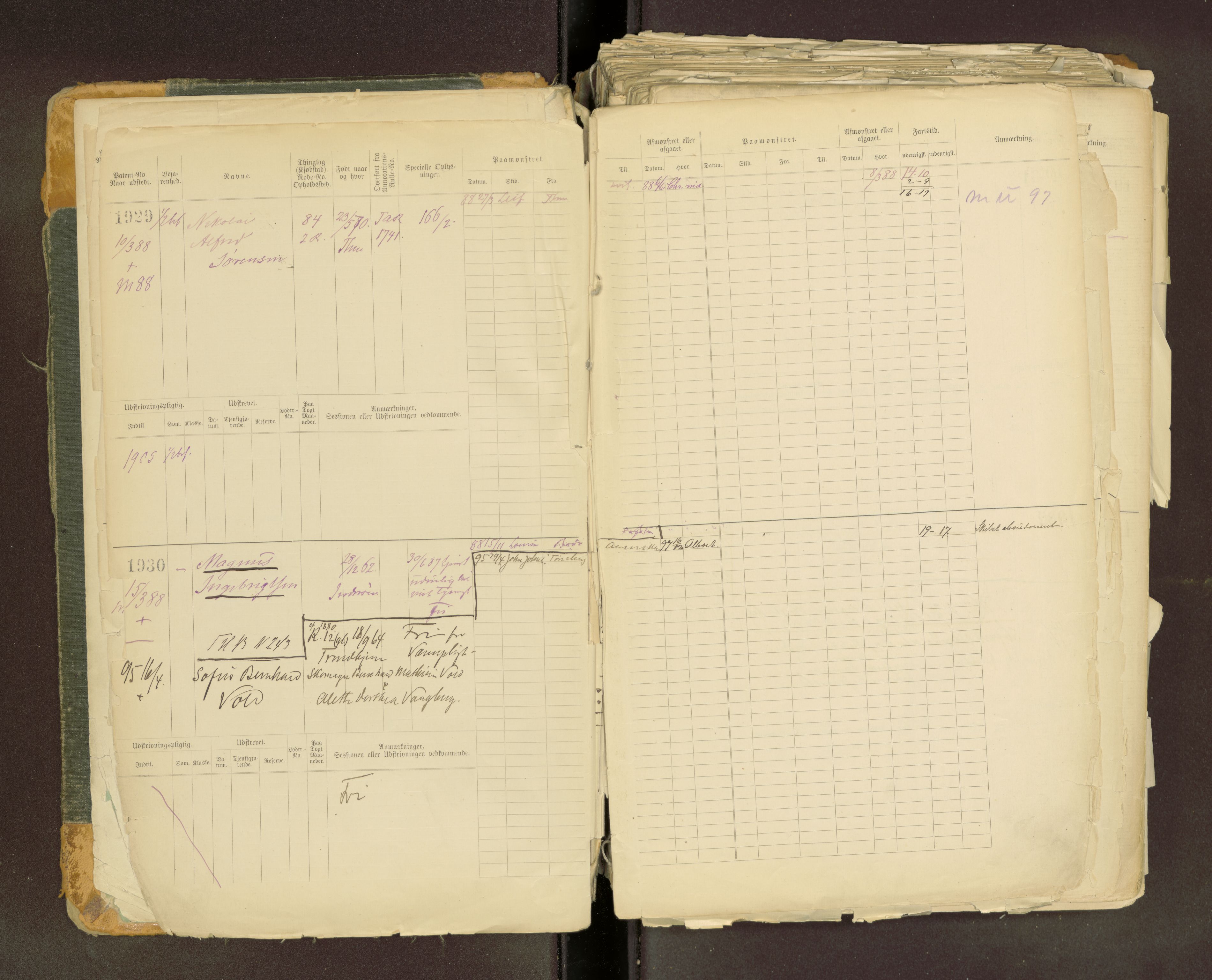 Trondheim sjømannskontor, AV/SAT-A-4709/2/1/1c/L0019: Sjøfartshovedrulle Patent1925-2880, 1888-1909