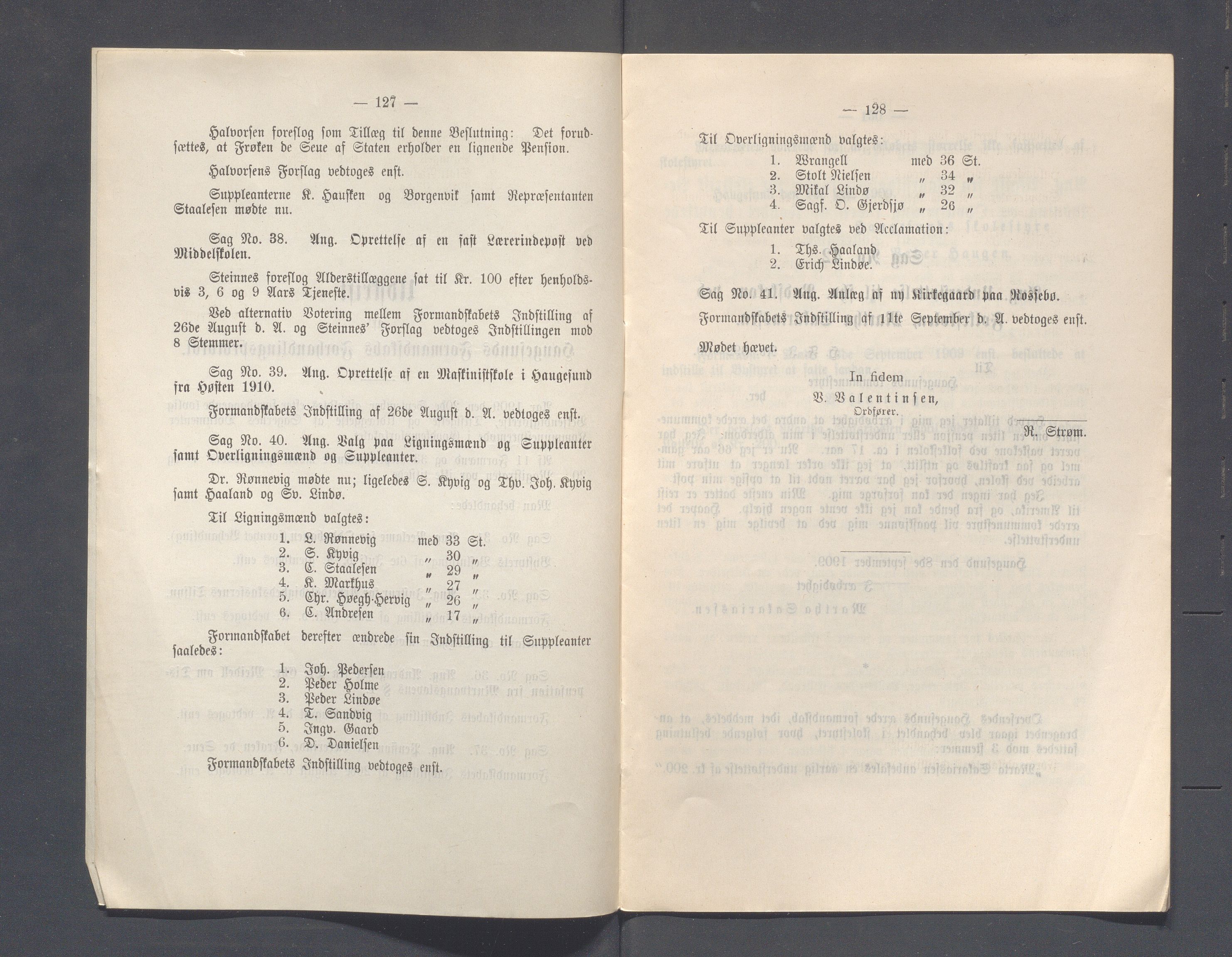 Haugesund kommune - Formannskapet og Bystyret, IKAR/A-740/A/Abb/L0002: Bystyreforhandlinger, 1908-1917, p. 279