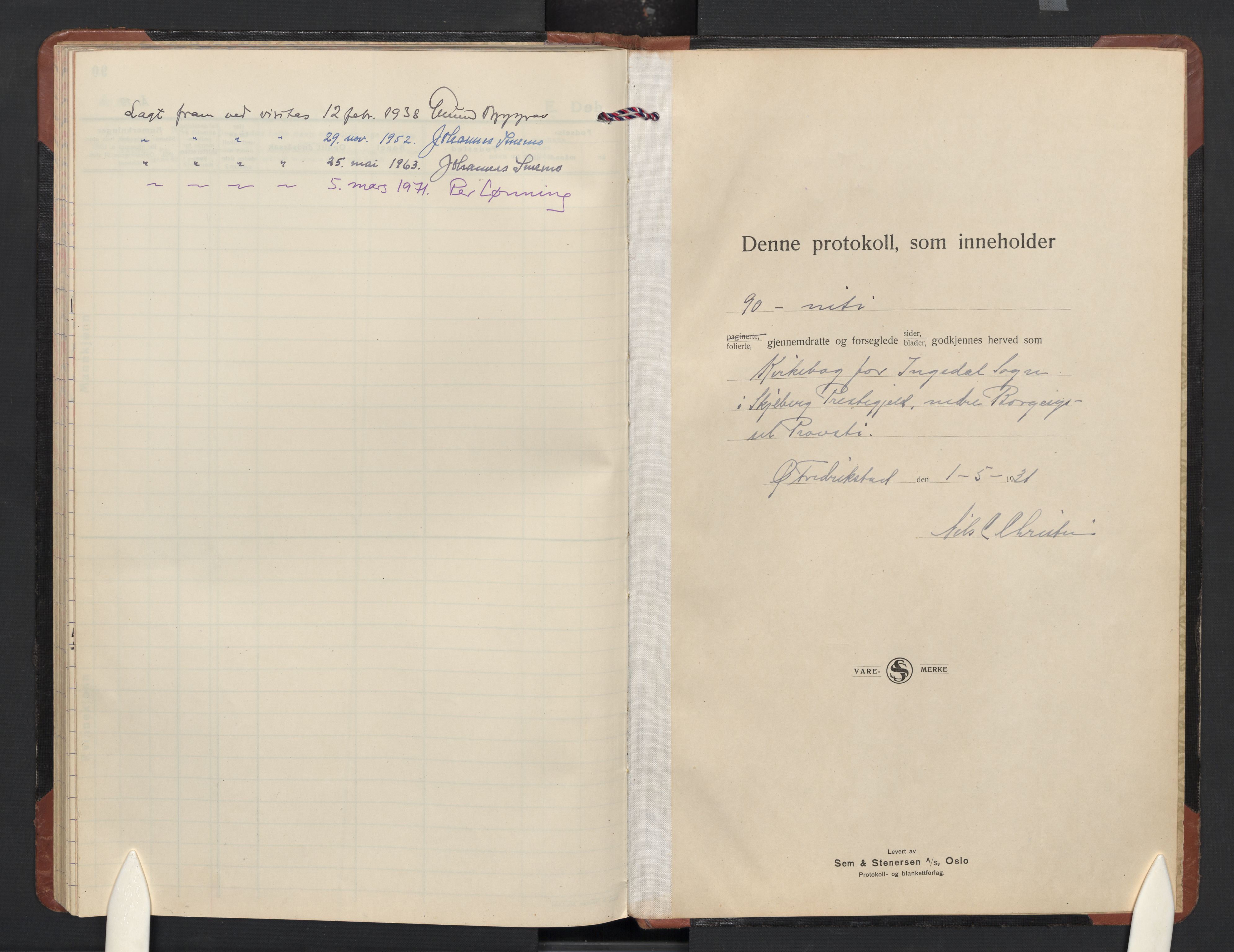 Skjeberg prestekontor Kirkebøker, SAO/A-10923/G/Ge/L0002: Parish register (copy) no. V 2, 1931-1974
