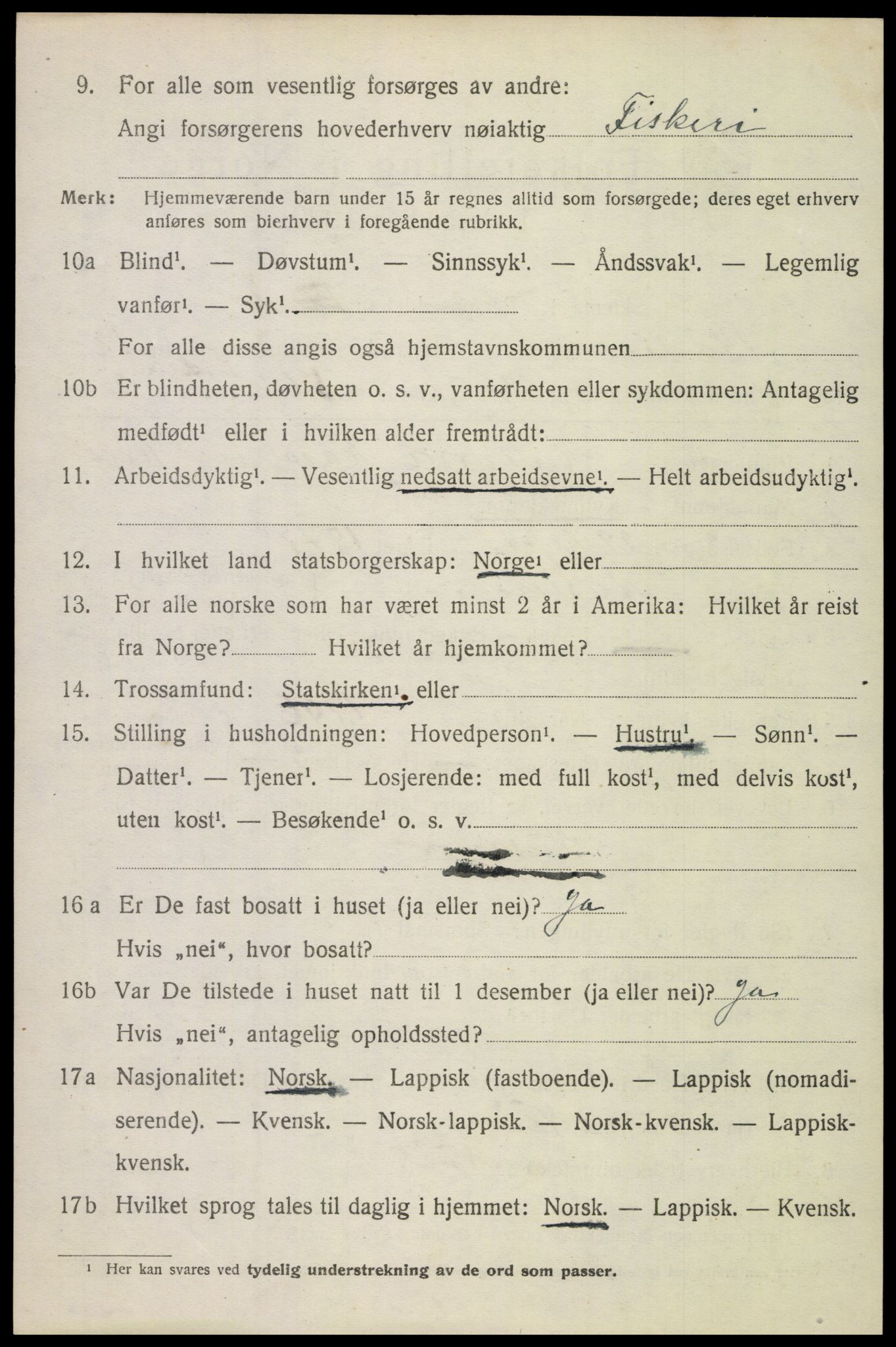 SAT, 1920 census for Bodin, 1920, p. 8467