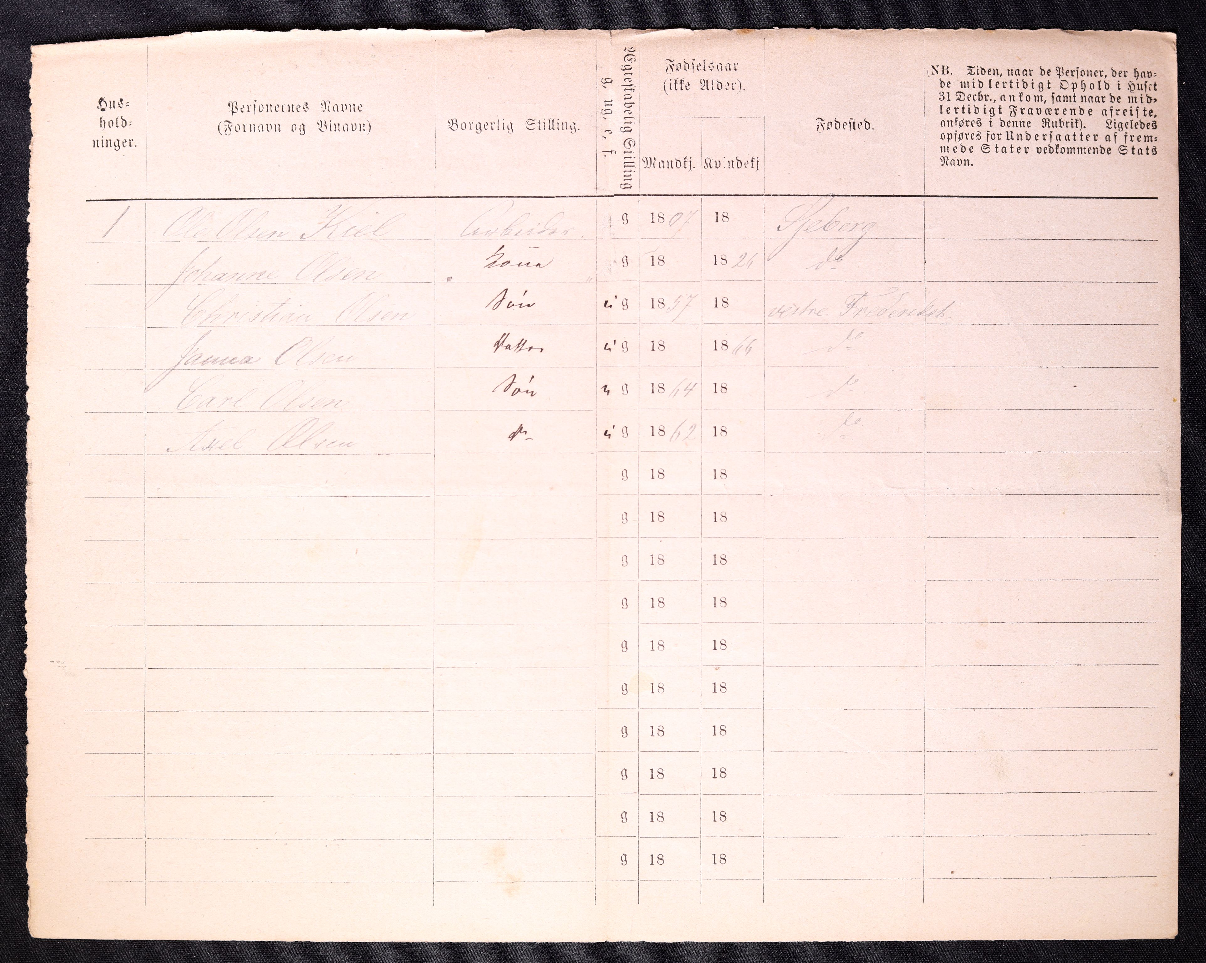 RA, 1870 census for 0103 Fredrikstad, 1870, p. 1114