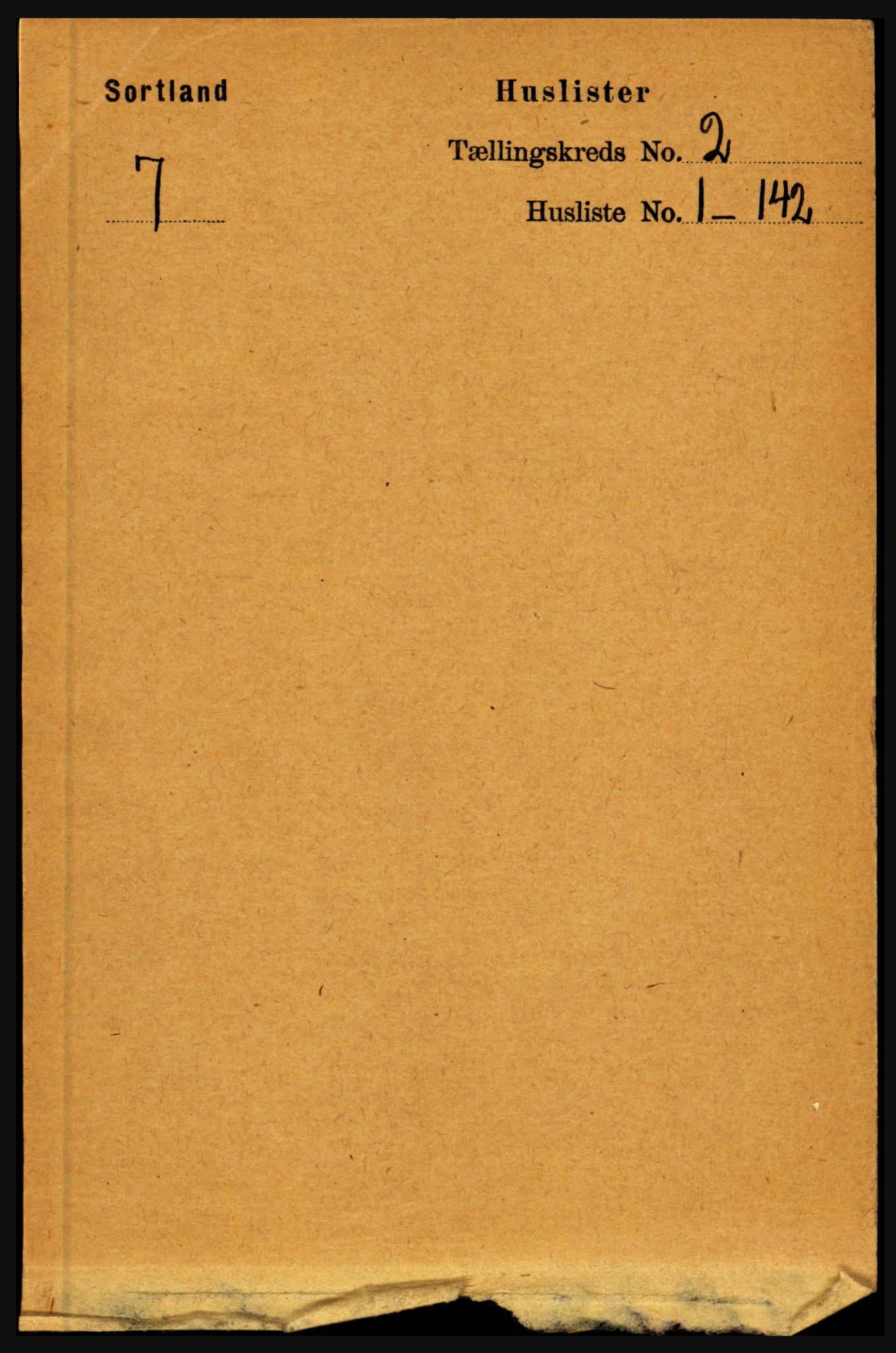 RA, 1891 census for 1870 Sortland, 1891, p. 839