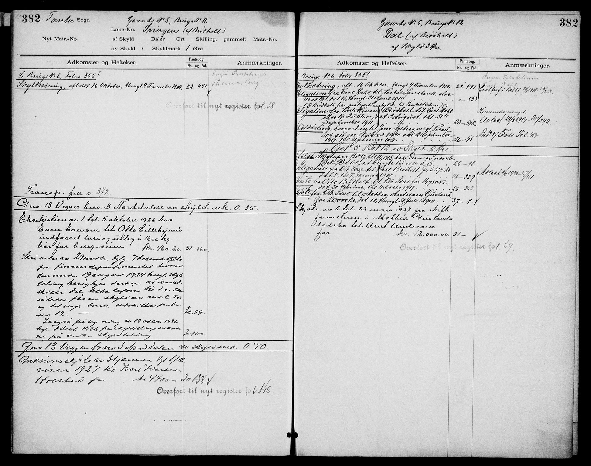 Moss sorenskriveri, AV/SAO-A-10168: Mortgage register no. IV 8b, 1733-1927, p. 382