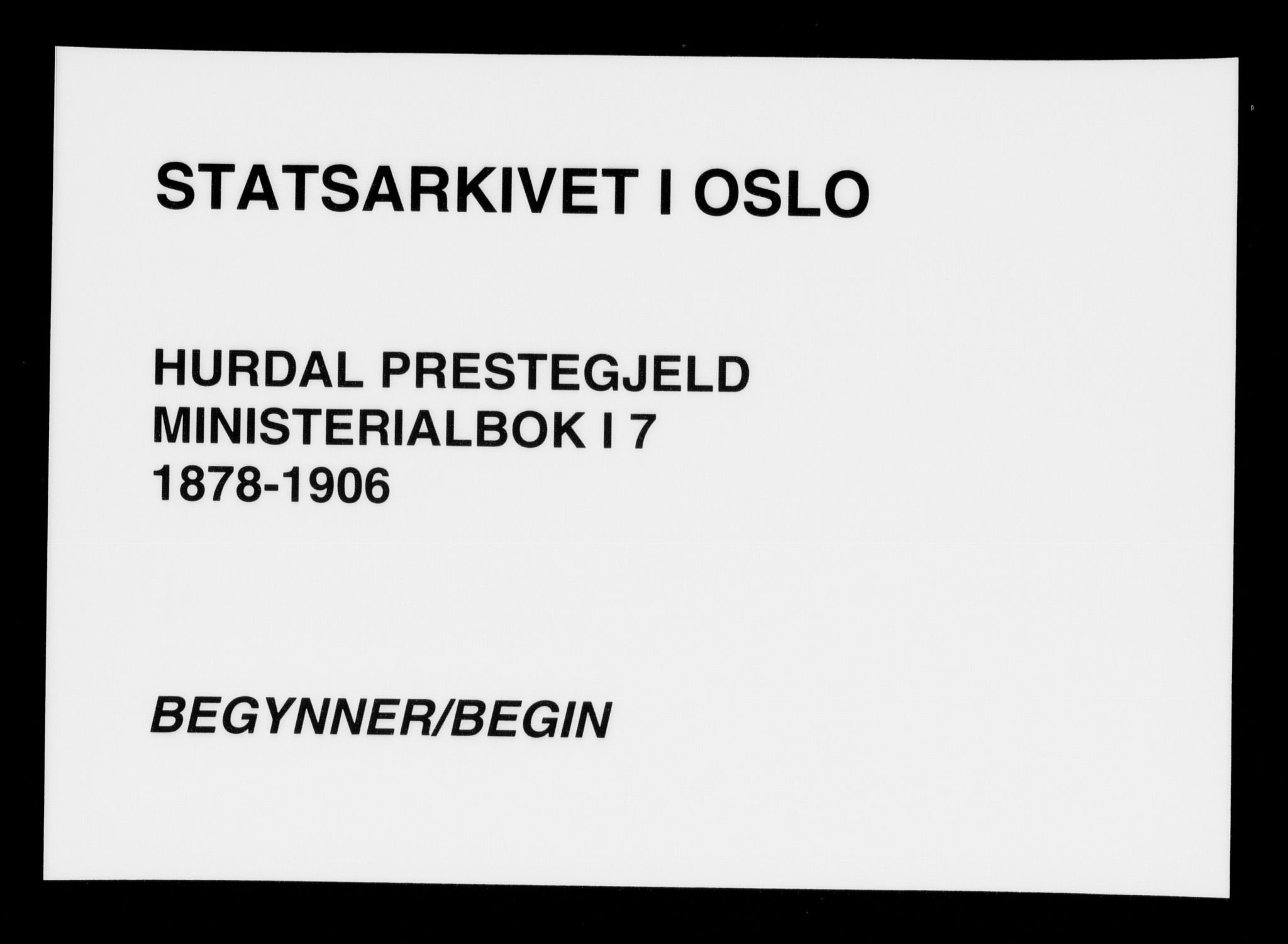 Hurdal prestekontor Kirkebøker, SAO/A-10889/F/Fa/L0007: Parish register (official) no. I 7, 1878-1906
