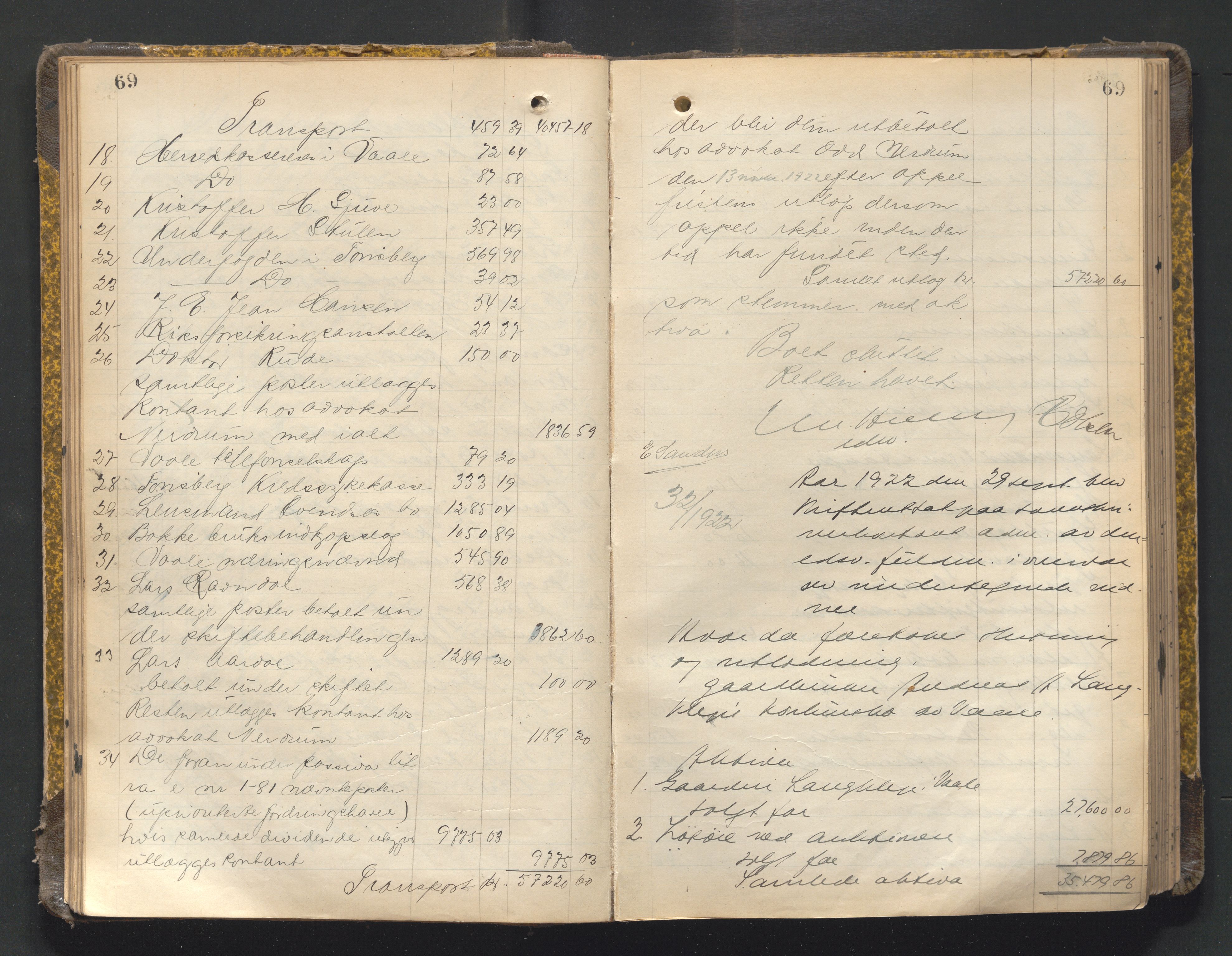 Mellom Jarlsberg sorenskriveri, AV/SAKO-A-132/H/Hb/Hbc/L0011: Skifteutlodningsprotokoll, 1921-1928, p. 69