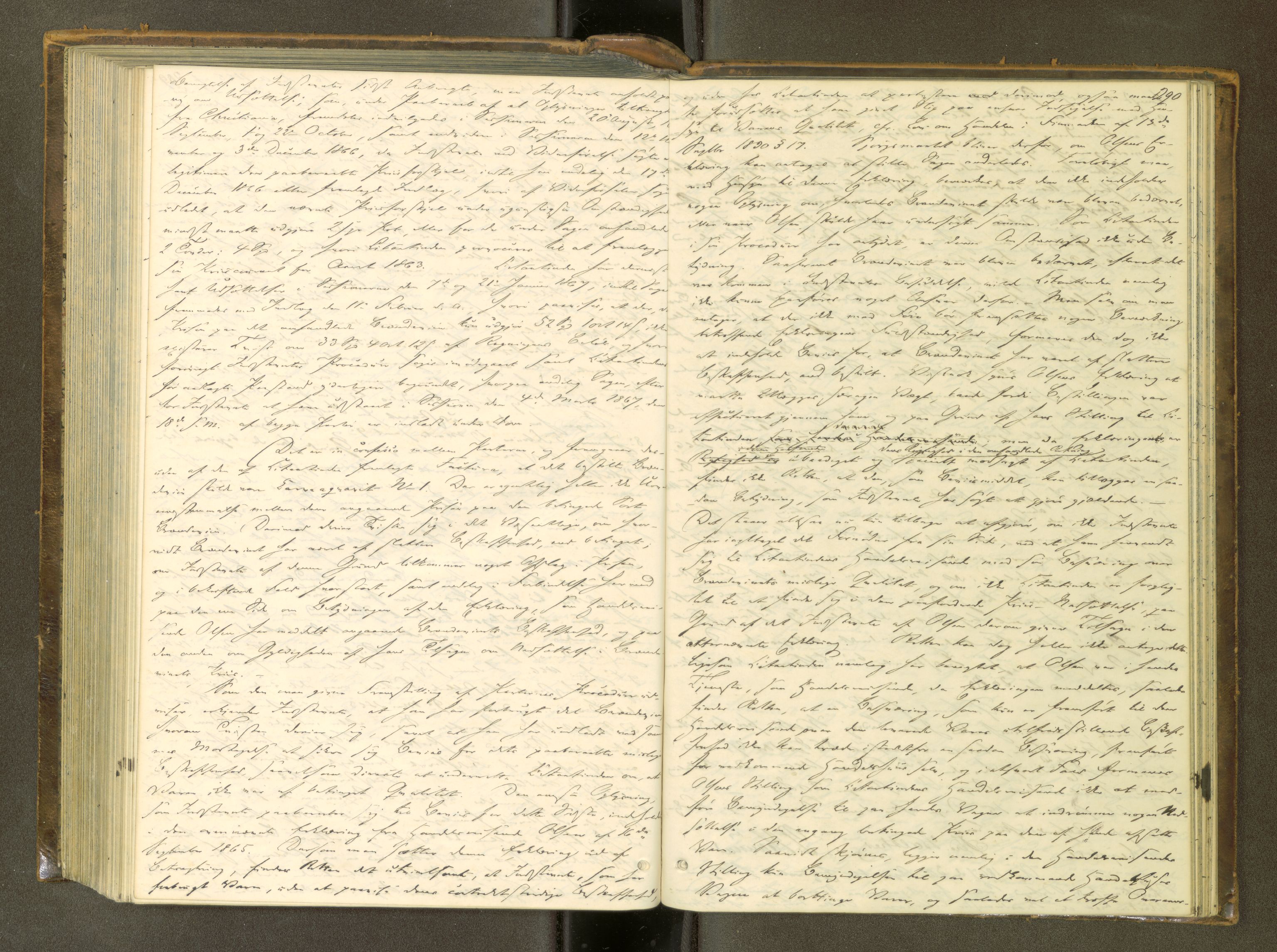 Kristiansund byfogd, AV/SAT-A-4587/A/04/L0003: Domprotokoll. Aut. 08.10.1861, 1861-1868, p. 289b-290a