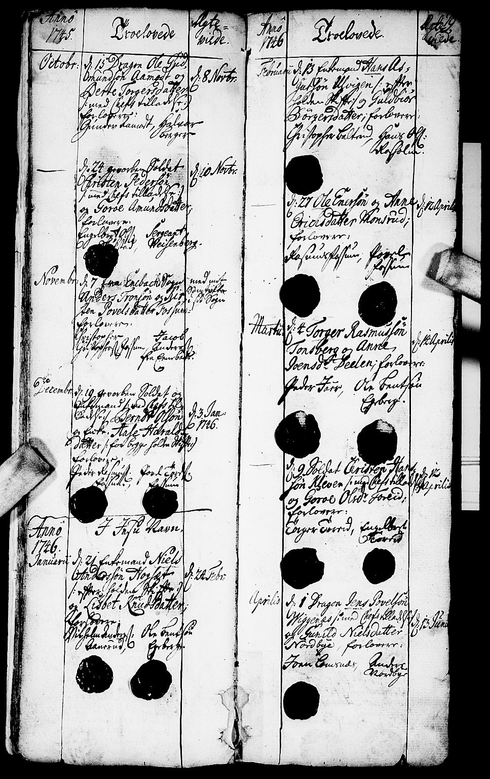 Aurskog prestekontor Kirkebøker, SAO/A-10304a/F/Fa/L0002: Parish register (official) no. I 2, 1735-1766, p. 19
