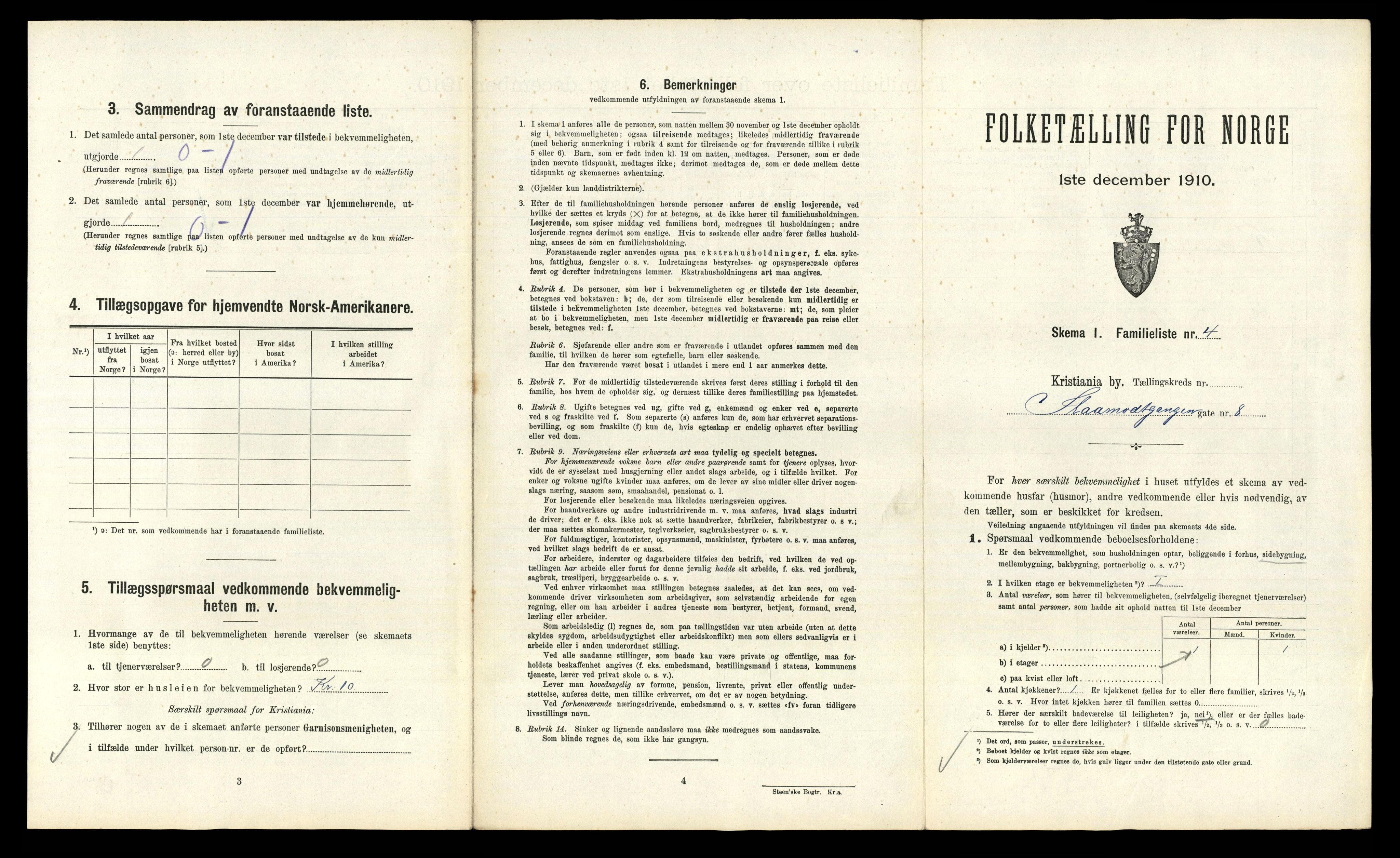 RA, 1910 census for Kristiania, 1910, p. 92529