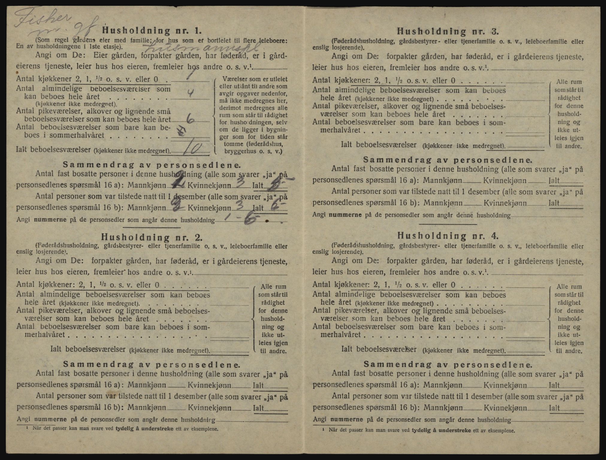 SATØ, 1920 census for Sørfjord, 1920, p. 70