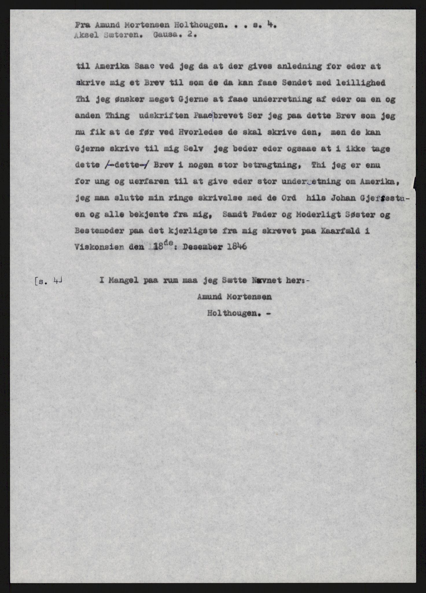 Samlinger til kildeutgivelse, Amerikabrevene, AV/RA-EA-4057/F/L0015: Innlån fra Oppland: Sæteren - Vigerust, 1838-1914, p. 17