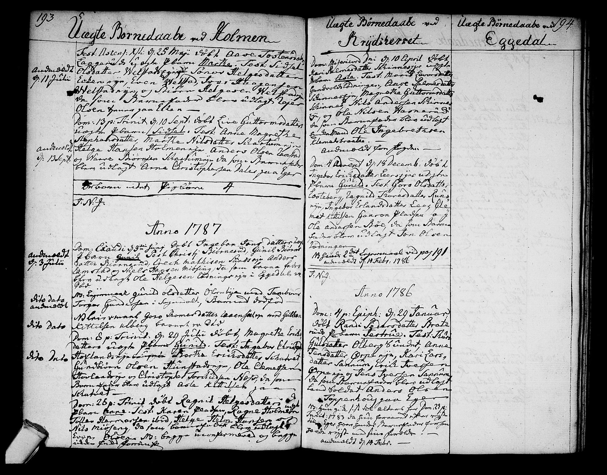 Sigdal kirkebøker, SAKO/A-245/F/Fa/L0002: Parish register (official) no. I 2, 1778-1792, p. 193-194