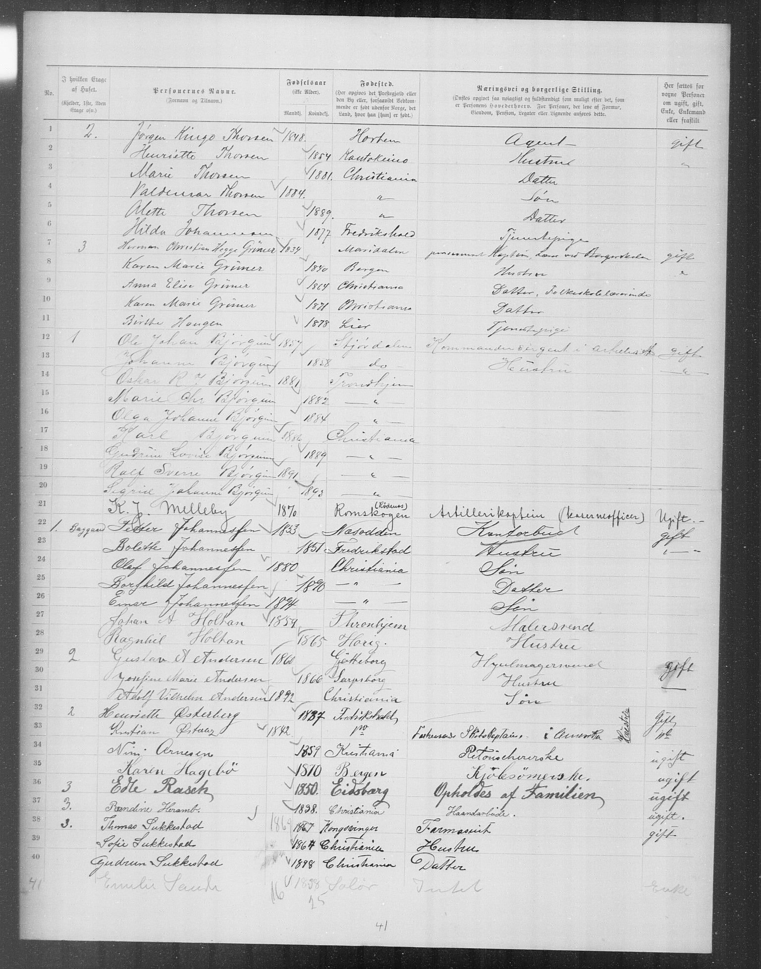 OBA, Municipal Census 1899 for Kristiania, 1899, p. 11613