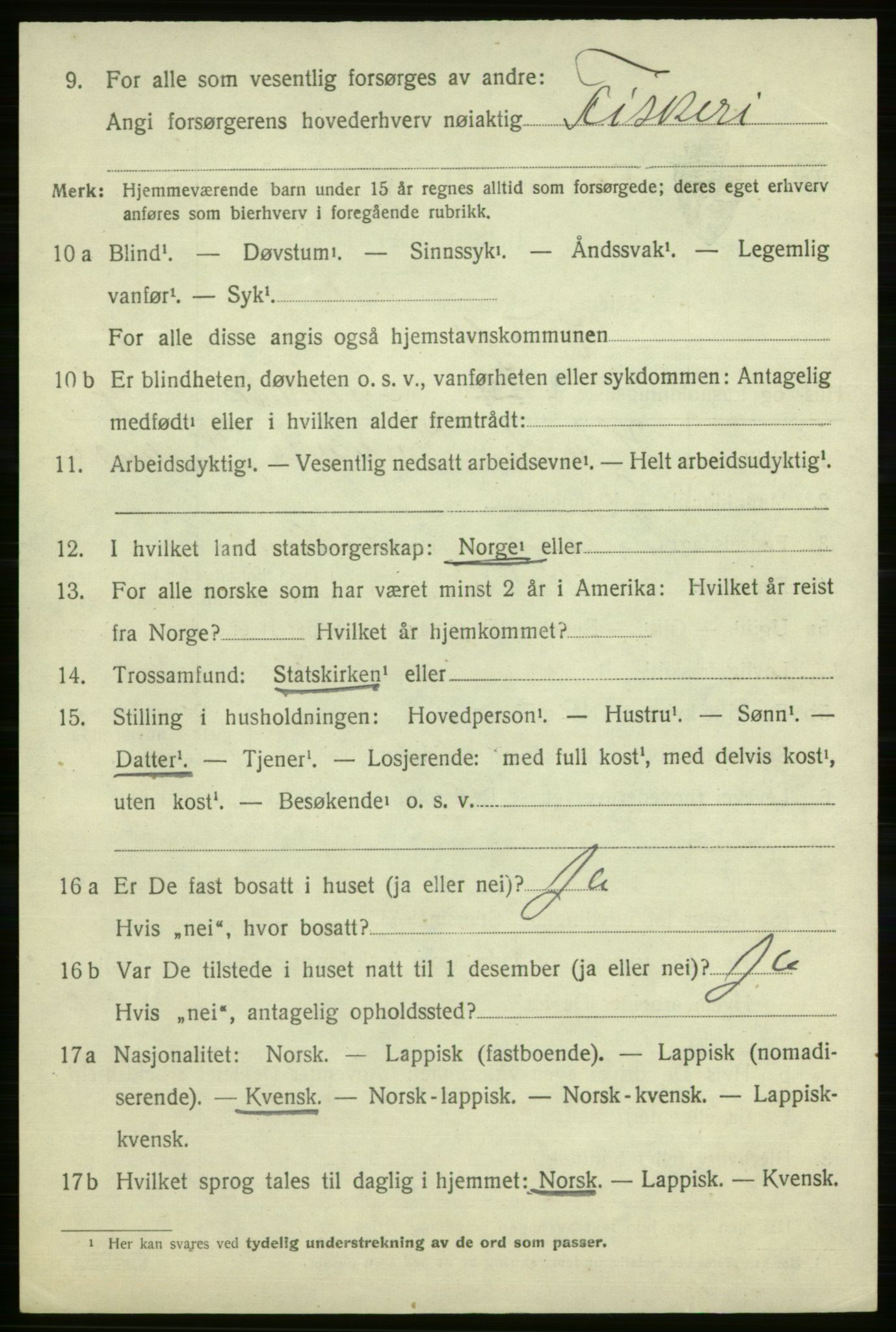 SATØ, 1920 census for Vardø rural district, 1920, p. 777