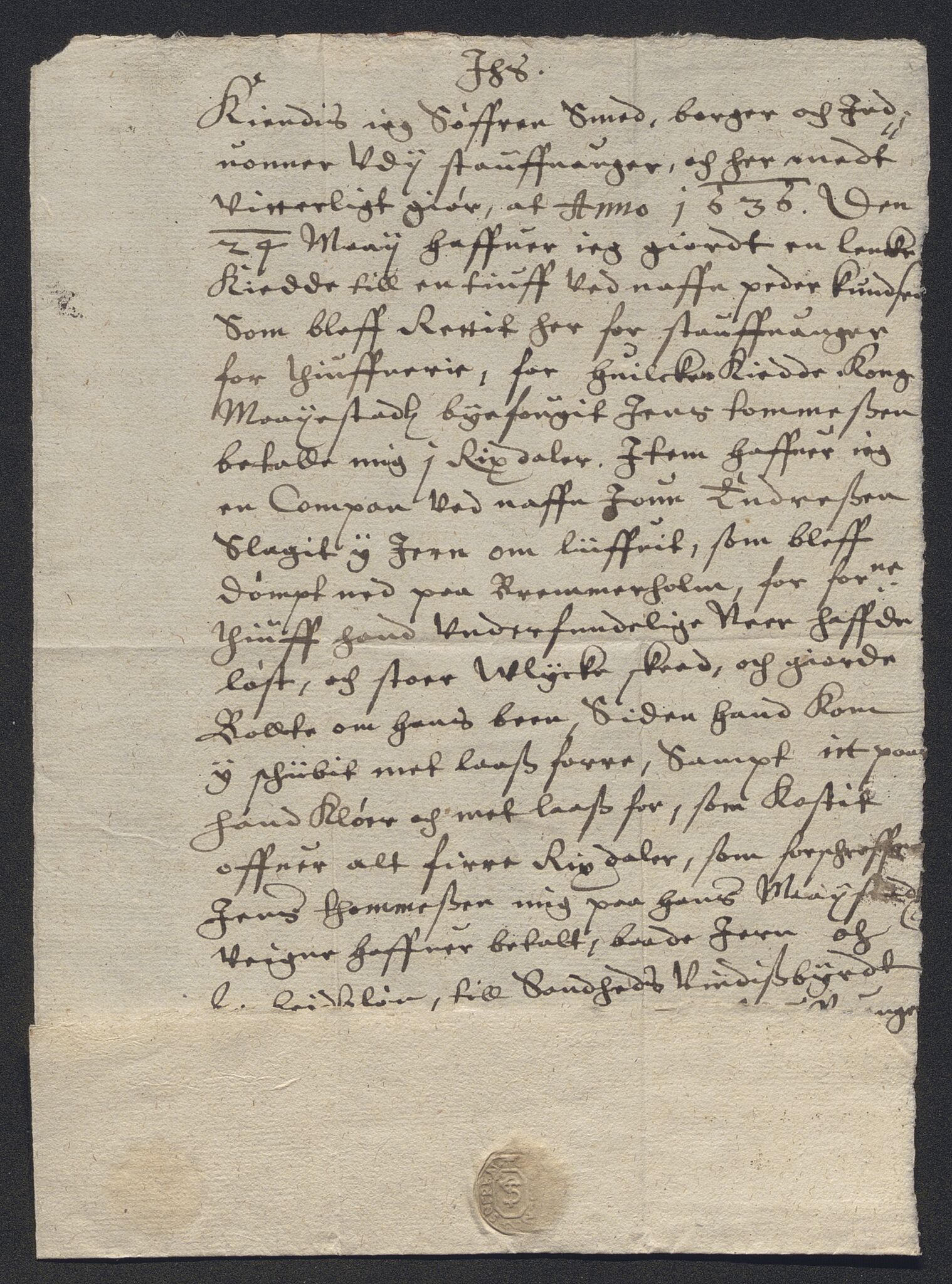 Rentekammeret inntil 1814, Reviderte regnskaper, Byregnskaper, RA/EA-4066/R/Ro/L0298: [O1] By- og kontribusjonsregnskap, 1624-1639, p. 151