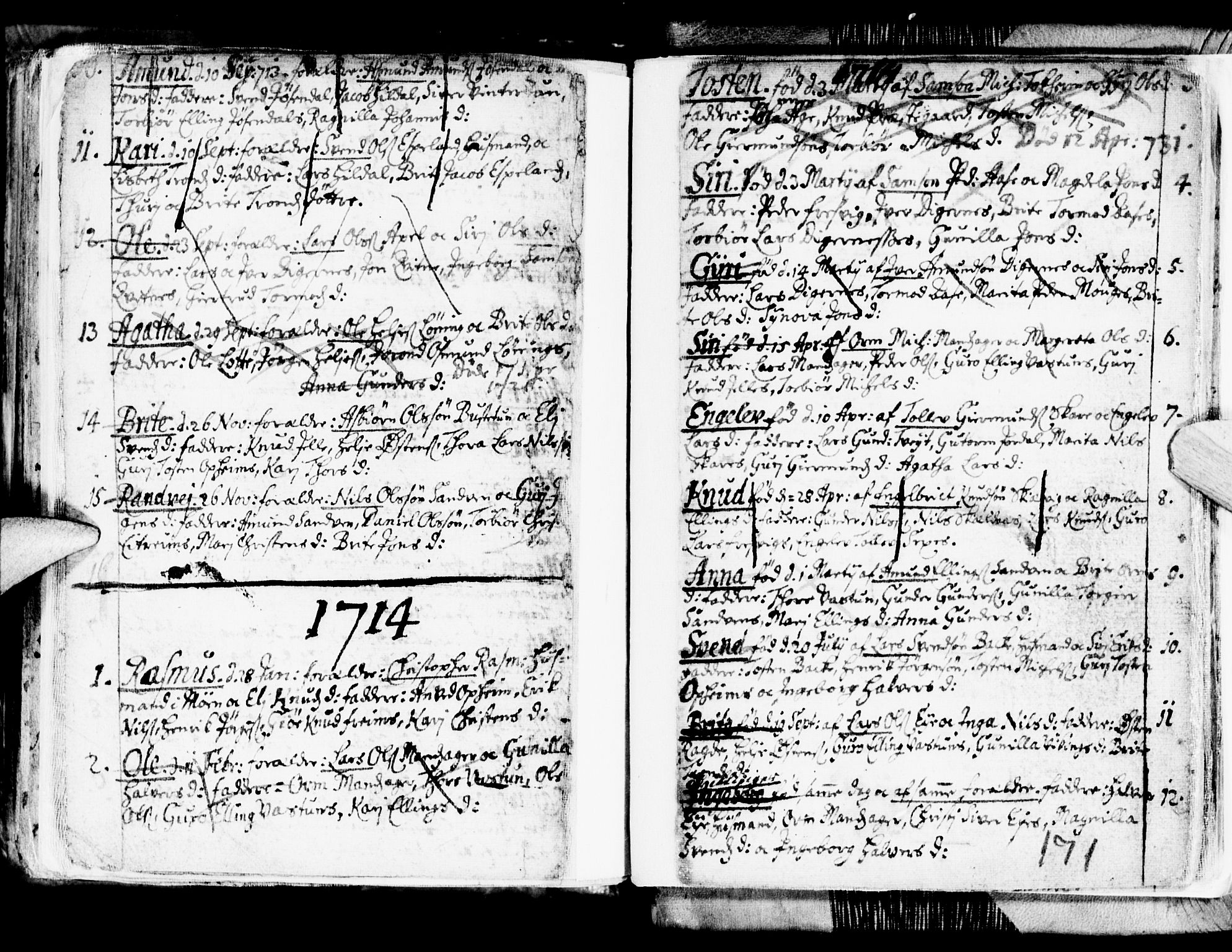 Ullensvang sokneprestembete, SAB/A-78701/H/Haa: Parish register (official) no. A 1 /3, 1676-1719, p. 171