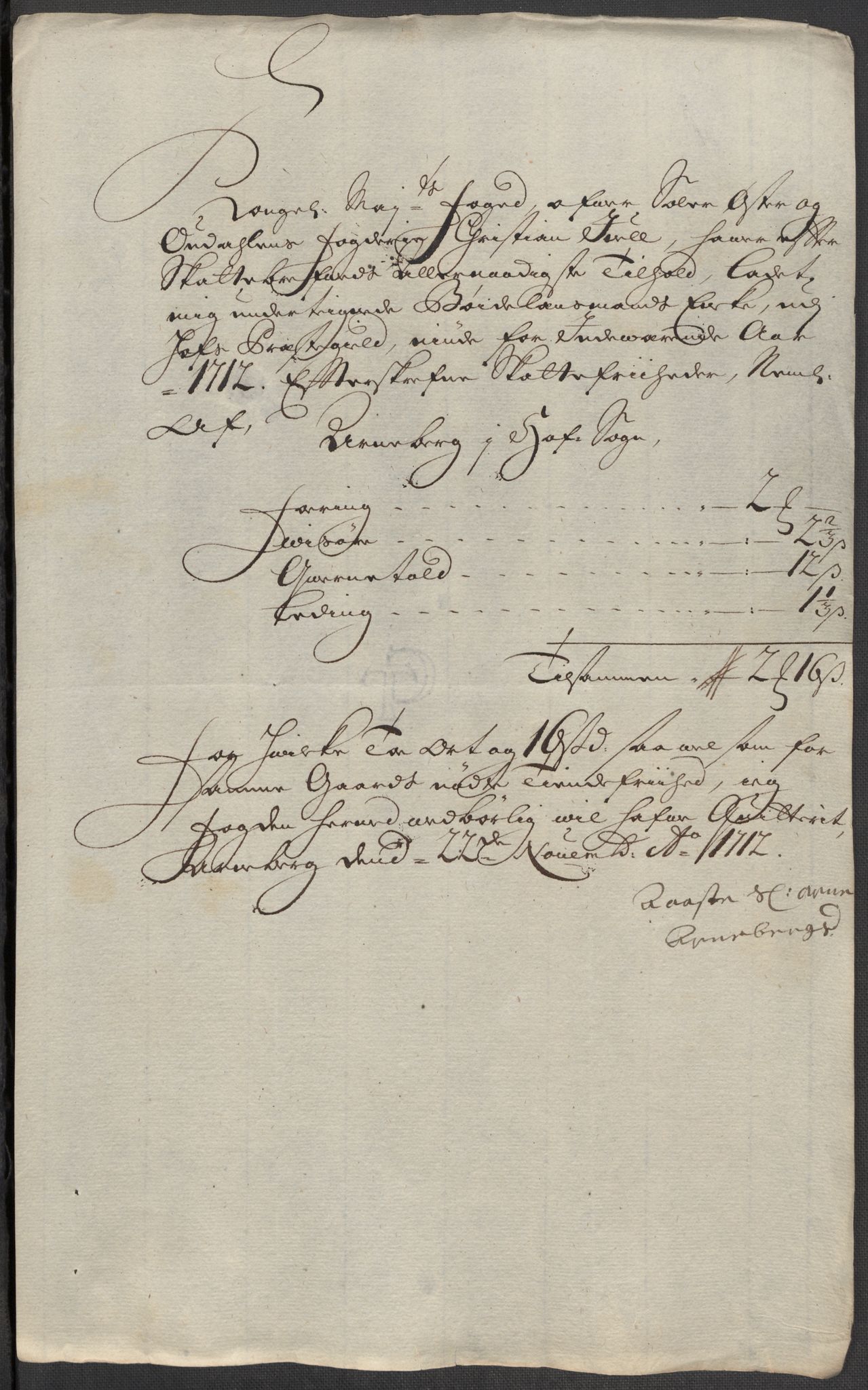 Rentekammeret inntil 1814, Reviderte regnskaper, Fogderegnskap, RA/EA-4092/R13/L0849: Fogderegnskap Solør, Odal og Østerdal, 1712, p. 372