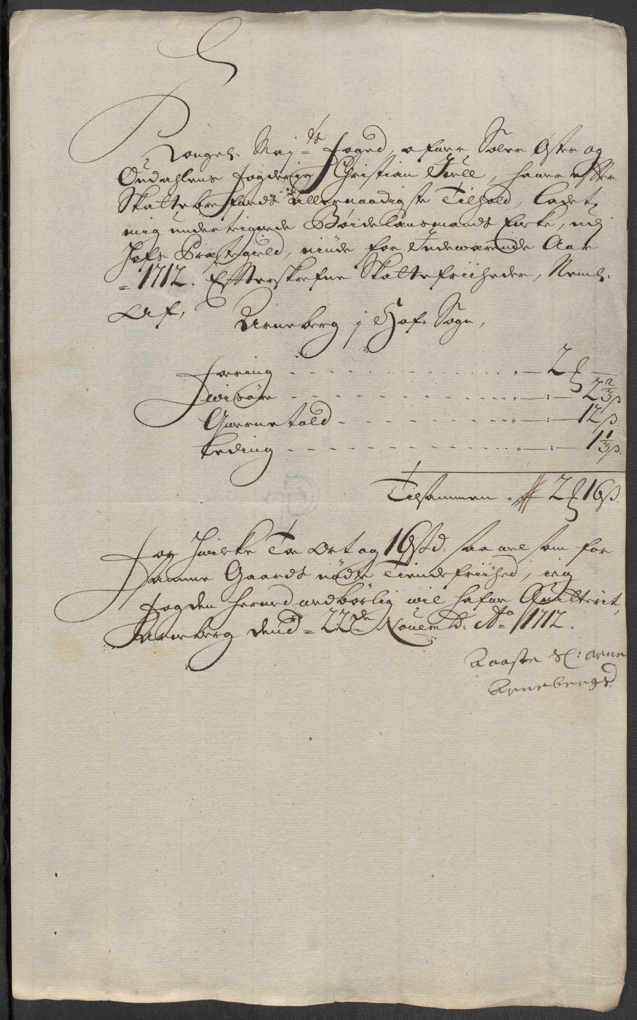 Rentekammeret inntil 1814, Reviderte regnskaper, Fogderegnskap, AV/RA-EA-4092/R13/L0849: Fogderegnskap Solør, Odal og Østerdal, 1712, p. 372