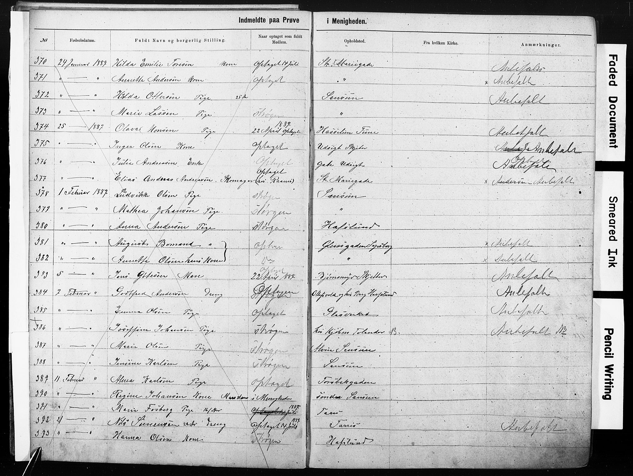 Sarpsborg metodistkirke, AV/SAO-PAO-0233/A/L0003: Dissenter register no. 3, 1856-1893