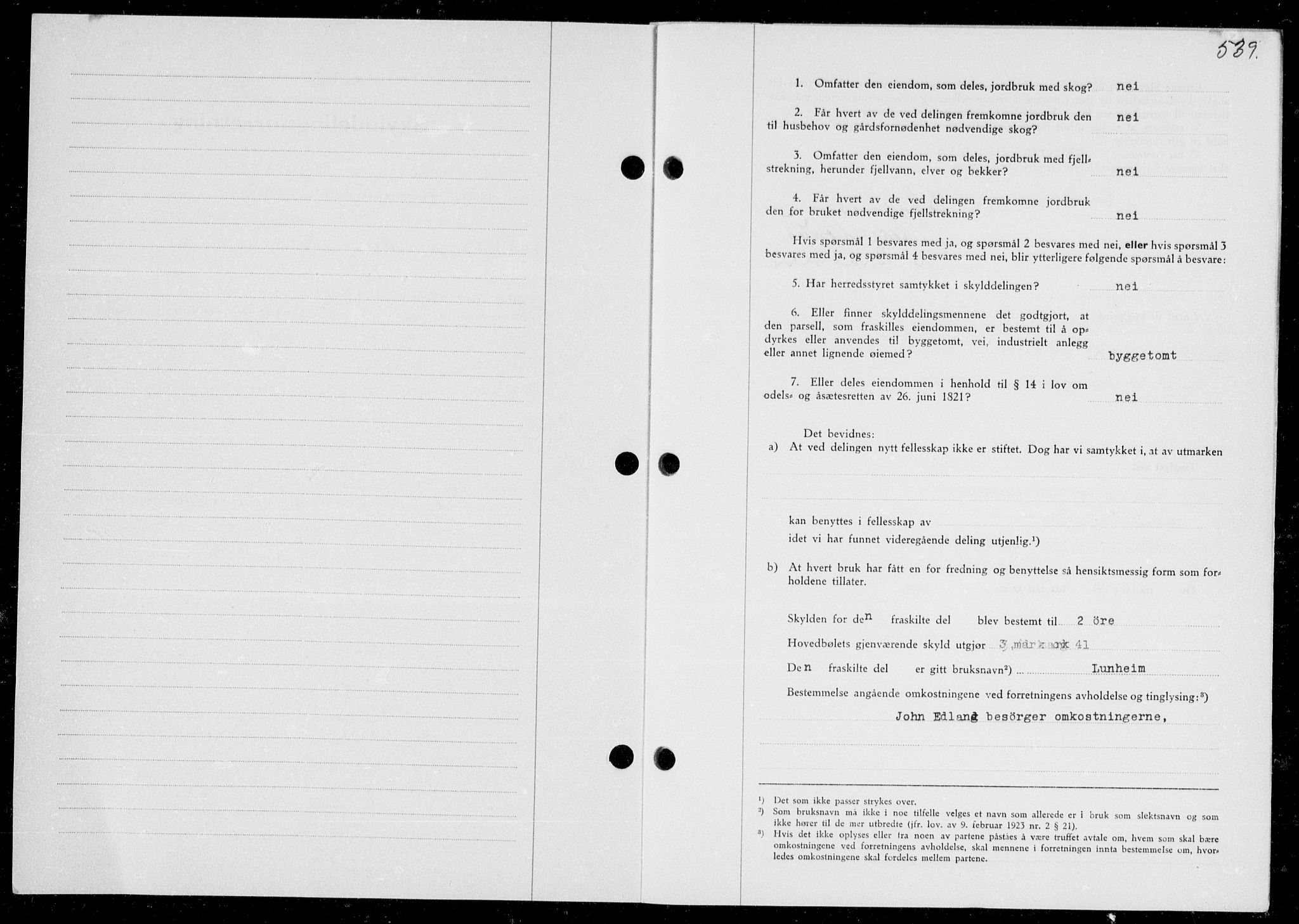 Ryfylke tingrett, SAST/A-100055/001/II/IIB/L0080: Mortgage book no. 59, 1939-1939, Diary no: : 1468/1939