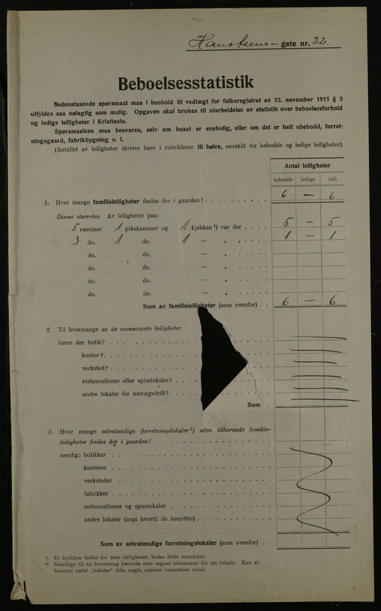 OBA, Municipal Census 1923 for Kristiania, 1923, p. 39189