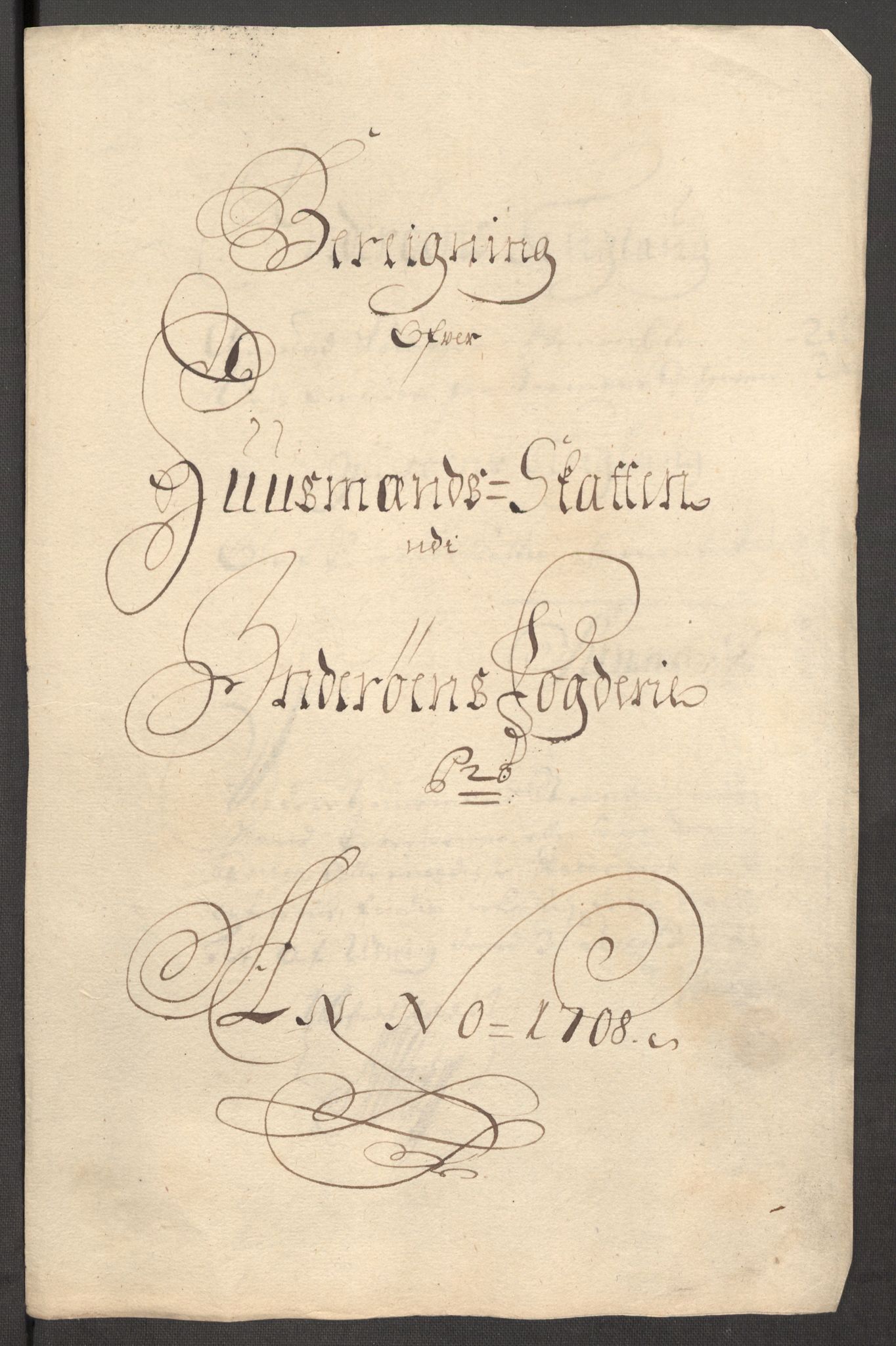 Rentekammeret inntil 1814, Reviderte regnskaper, Fogderegnskap, AV/RA-EA-4092/R63/L4316: Fogderegnskap Inderøy, 1708, p. 136