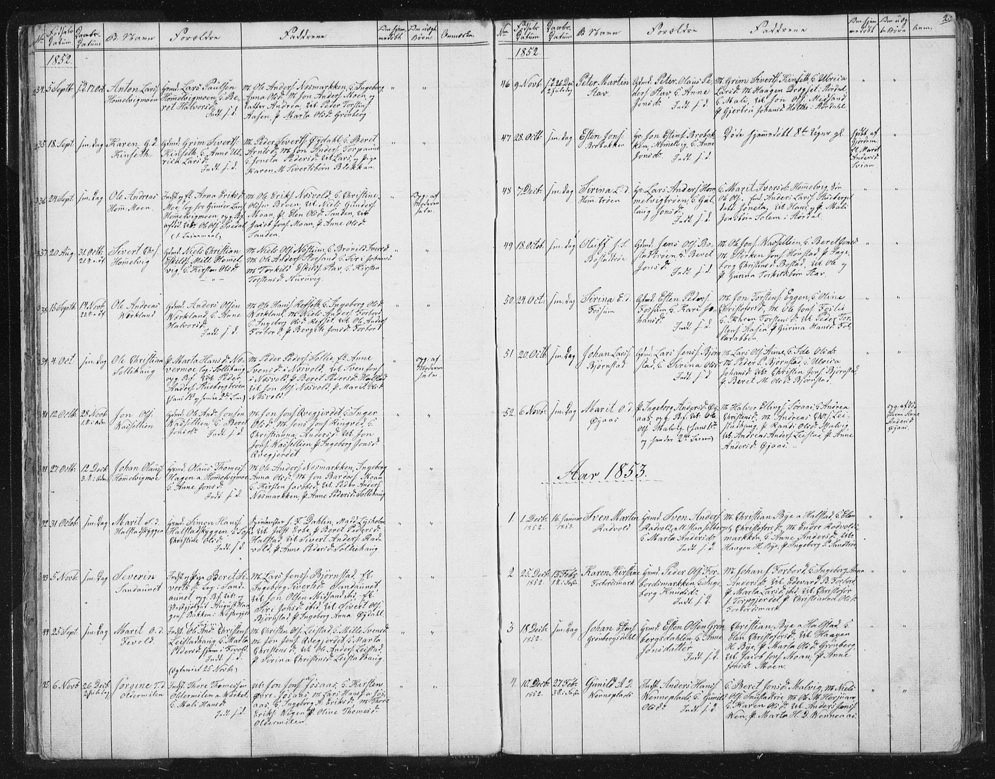 Ministerialprotokoller, klokkerbøker og fødselsregistre - Sør-Trøndelag, SAT/A-1456/616/L0406: Parish register (official) no. 616A03, 1843-1879, p. 25