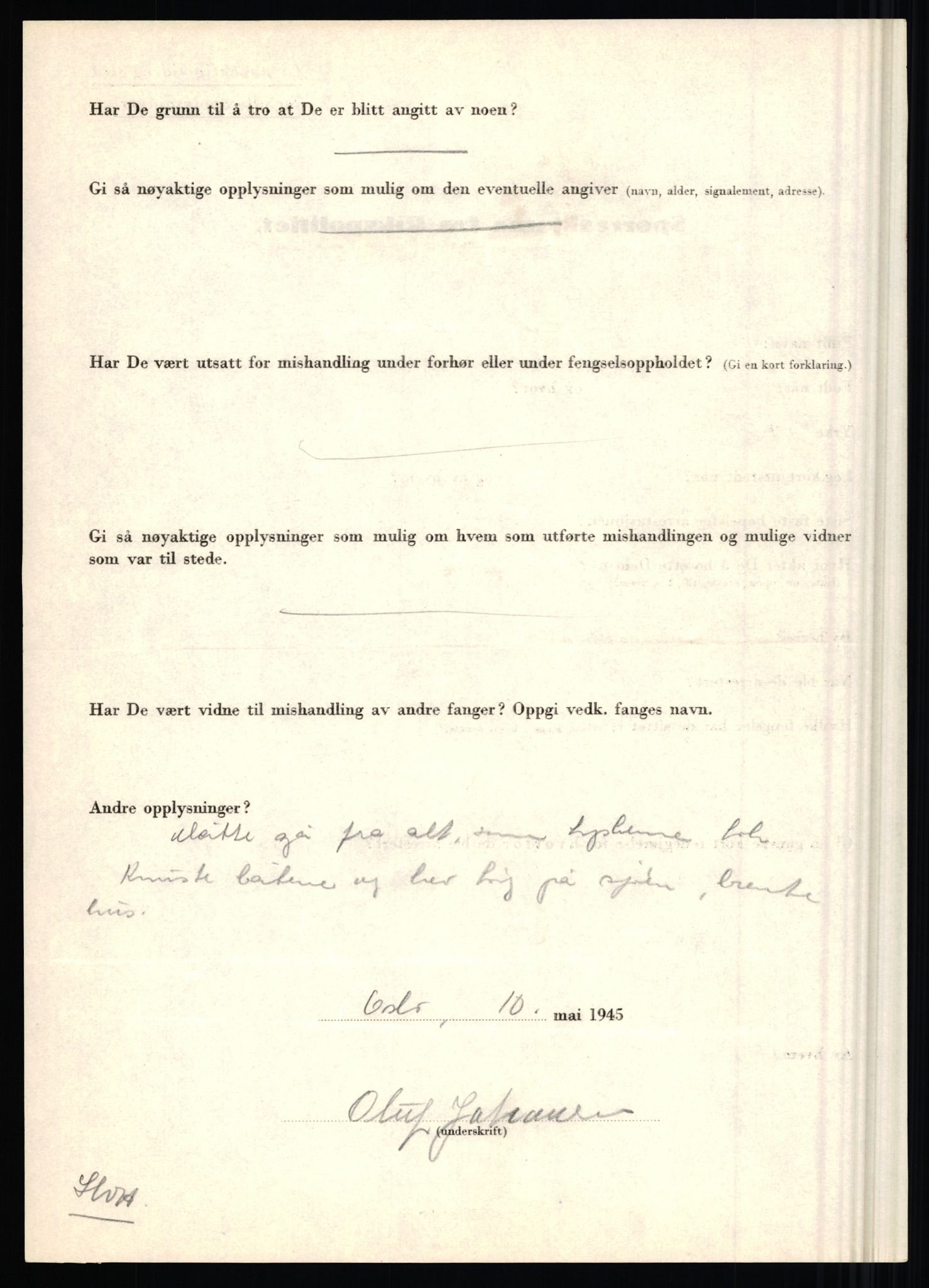 Rikspolitisjefen, AV/RA-S-1560/L/L0008: Jaffe, Bernhard - Karset, Helge Hafsahl, 1940-1945, p. 760
