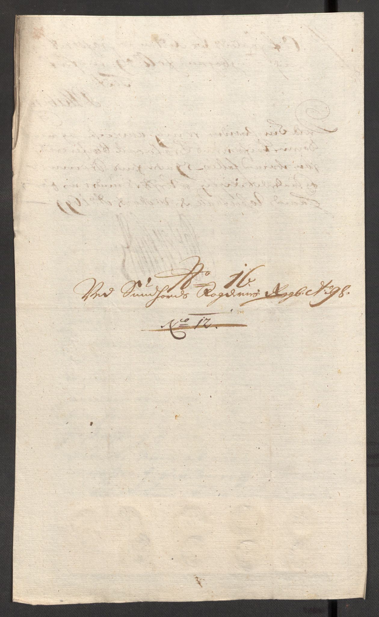 Rentekammeret inntil 1814, Reviderte regnskaper, Fogderegnskap, AV/RA-EA-4092/R48/L2977: Fogderegnskap Sunnhordland og Hardanger, 1697-1698, p. 390