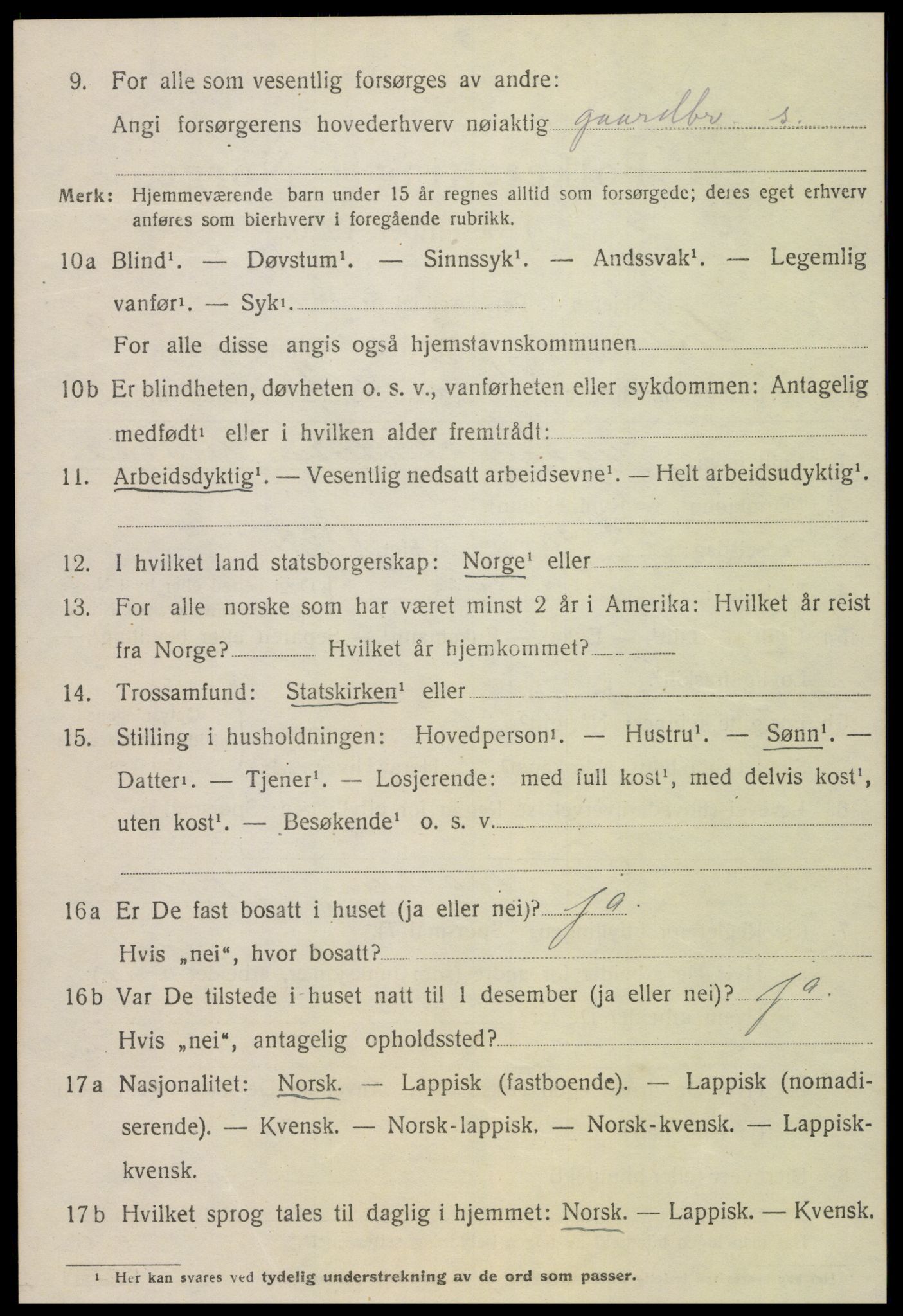 SAT, 1920 census for Åsen, 1920, p. 1713