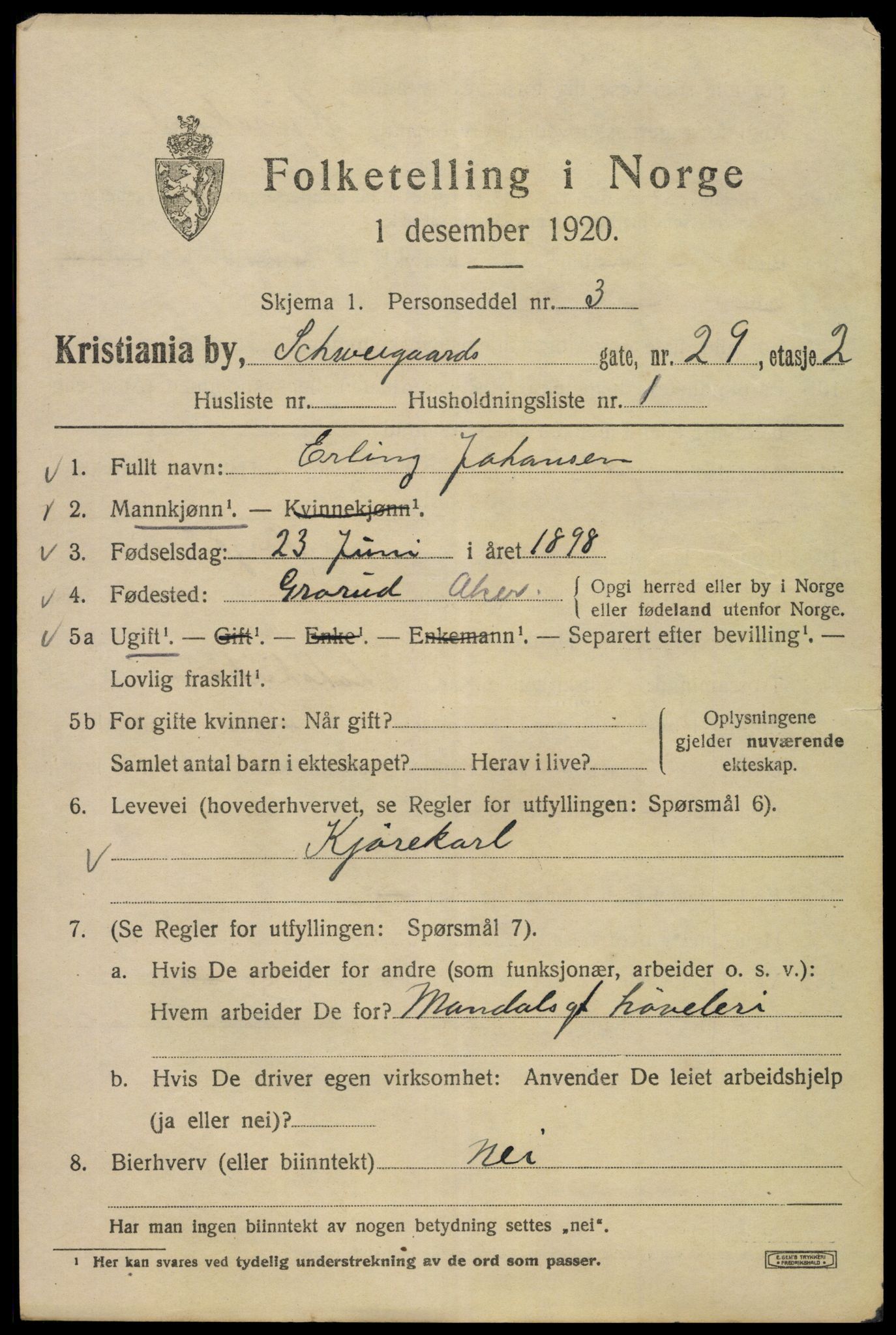 SAO, 1920 census for Kristiania, 1920, p. 492475