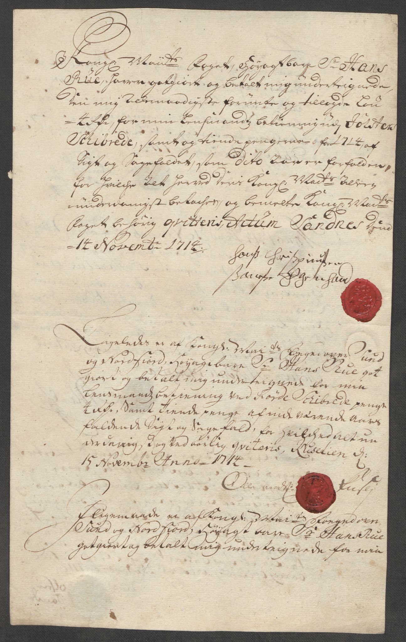 Rentekammeret inntil 1814, Reviderte regnskaper, Fogderegnskap, RA/EA-4092/R53/L3438: Fogderegnskap Sunn- og Nordfjord, 1714, p. 343