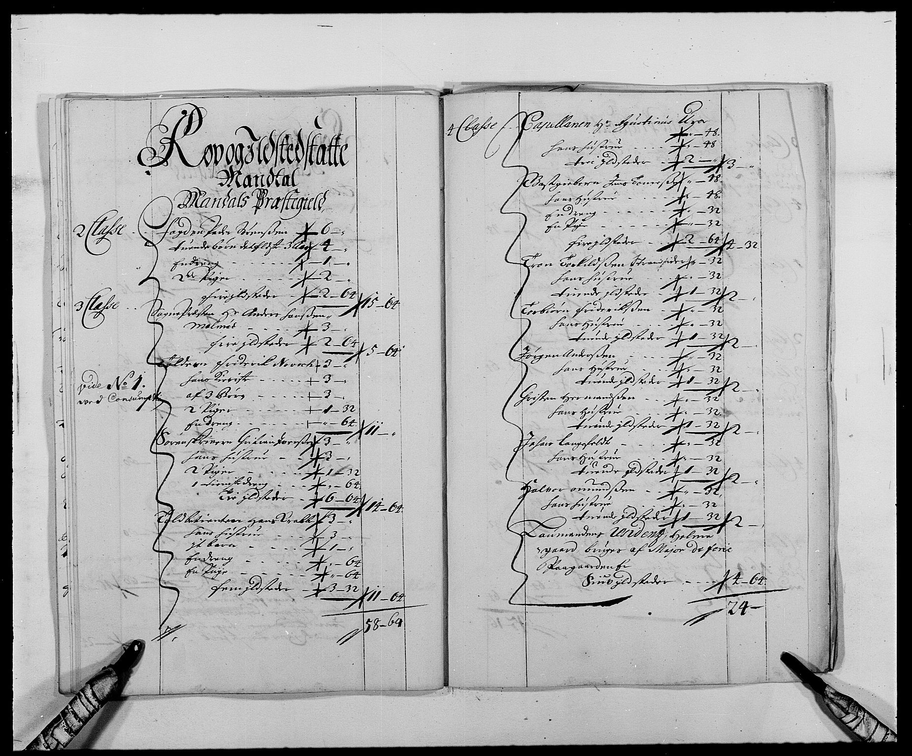 Rentekammeret inntil 1814, Reviderte regnskaper, Fogderegnskap, RA/EA-4092/R42/L2543: Mandal fogderi, 1688-1691, p. 195