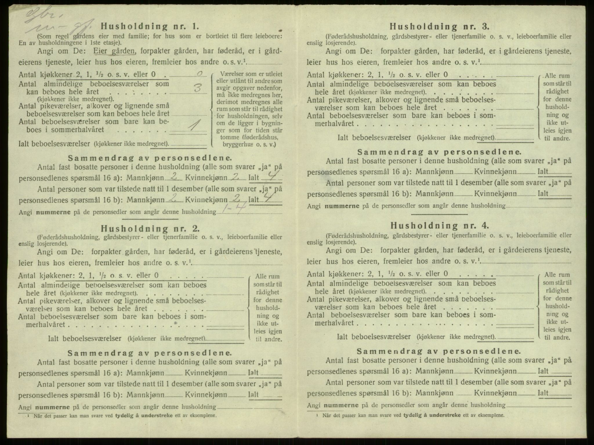 SAB, 1920 census for Davik, 1920, p. 647