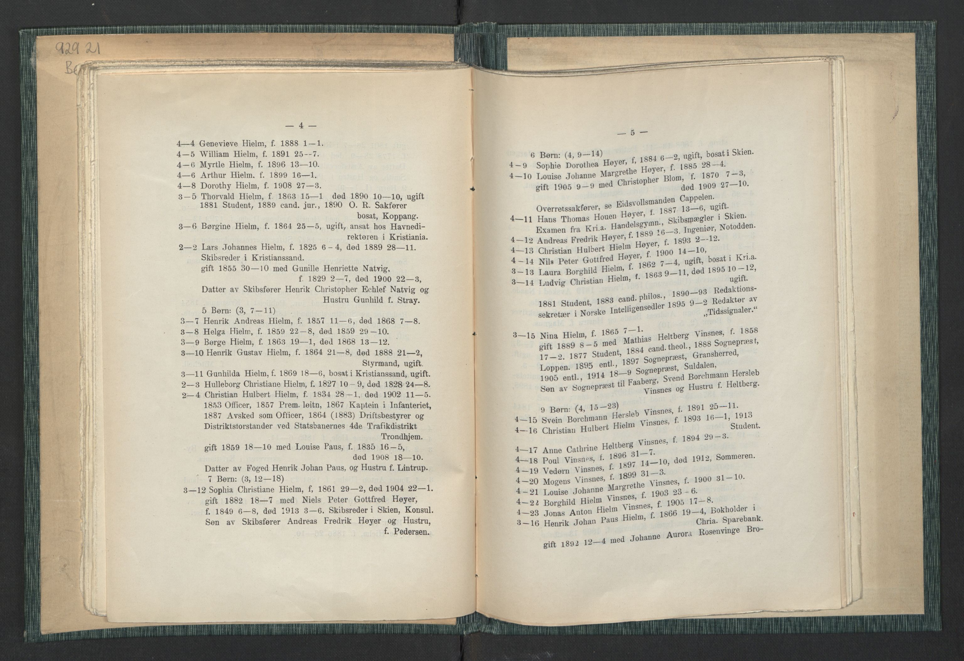 Andre publikasjoner, PUBL/PUBL-999/0003/0001: Johan Kielland Bergwitz: Vore Eidsvollsmænds efterkommere. Gjennem alle linjer i 100 aar (1914), 1814-1914, p. 51