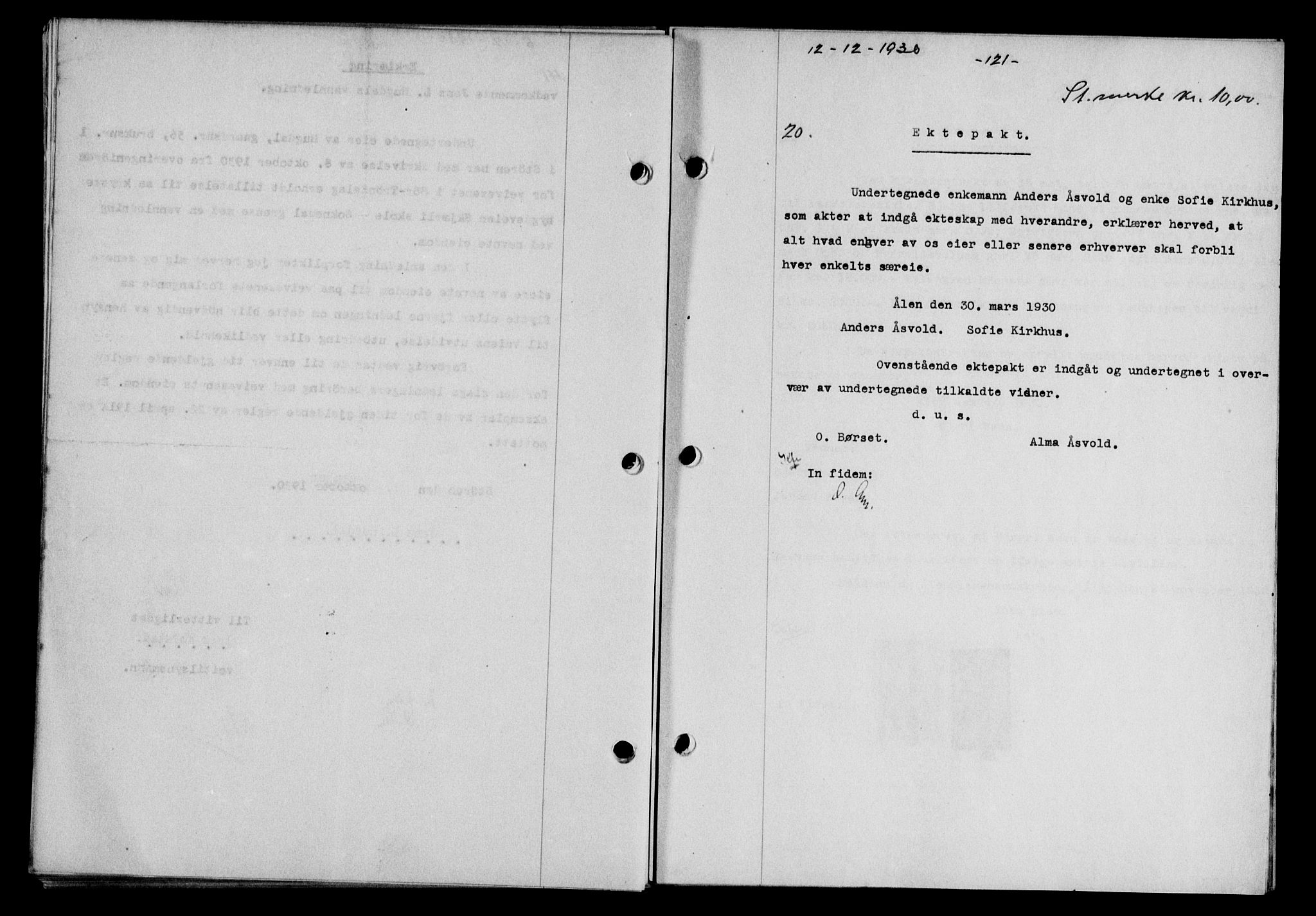 Gauldal sorenskriveri, AV/SAT-A-0014/1/2/2C/L0041: Mortgage book no. 42-43, 1930-1931, Deed date: 12.12.1930