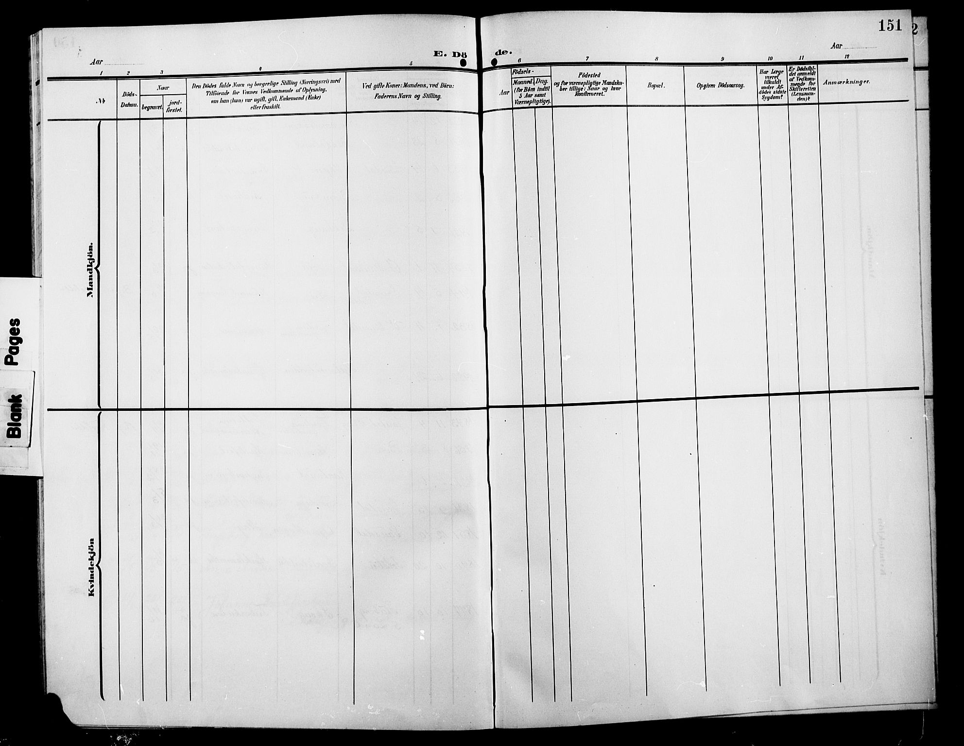 Østre Gausdal prestekontor, AV/SAH-PREST-092/H/Ha/Hab/L0004: Parish register (copy) no. 4, 1905-1923, p. 151