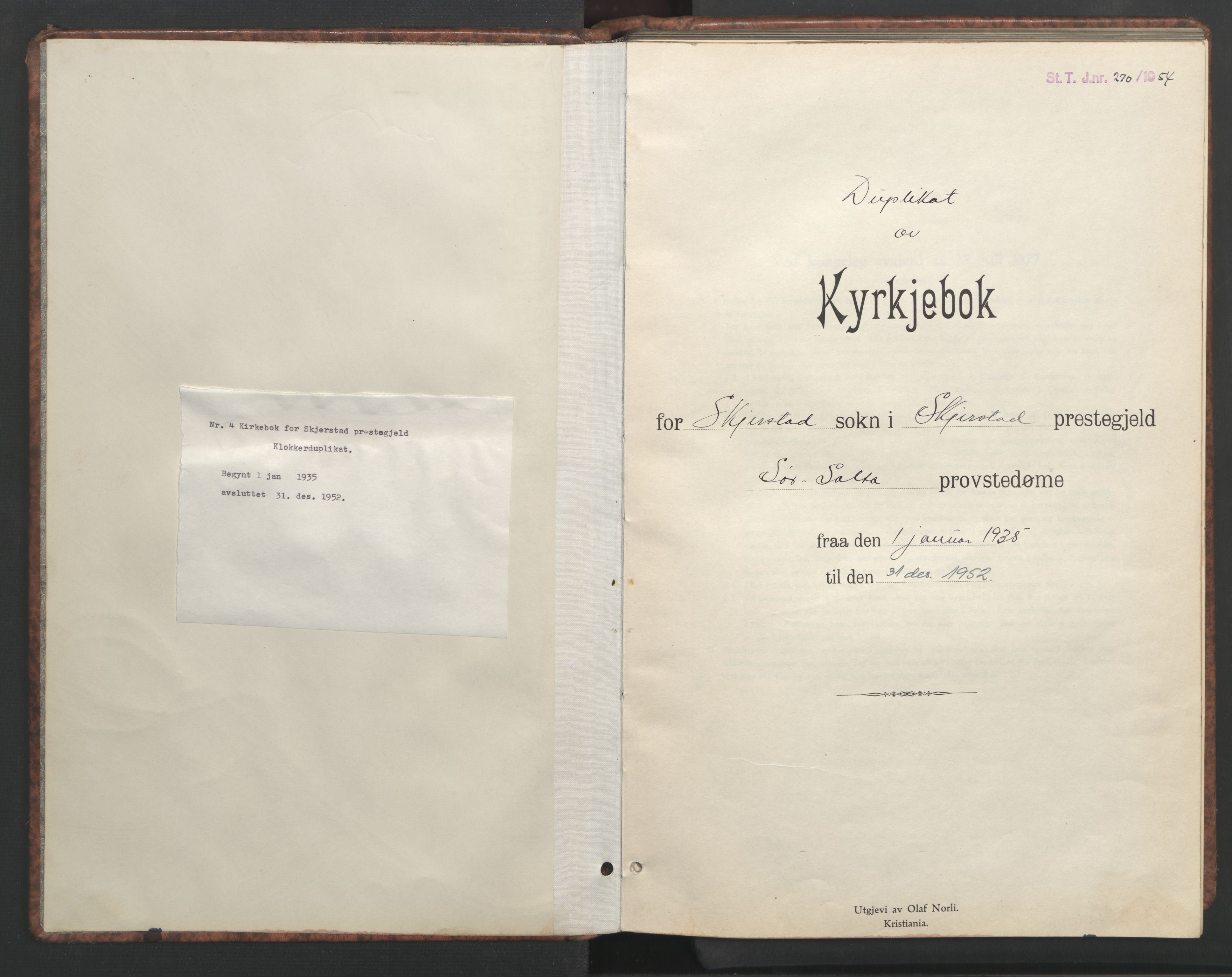 Ministerialprotokoller, klokkerbøker og fødselsregistre - Nordland, SAT/A-1459/852/L0758: Parish register (copy) no. 852C09, 1935-1952
