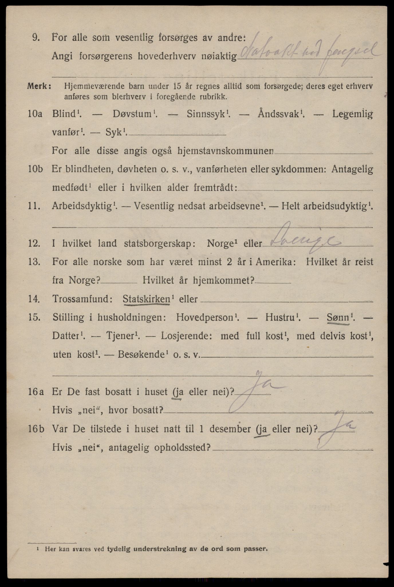 SAST, 1920 census for Haugesund, 1920, p. 32182