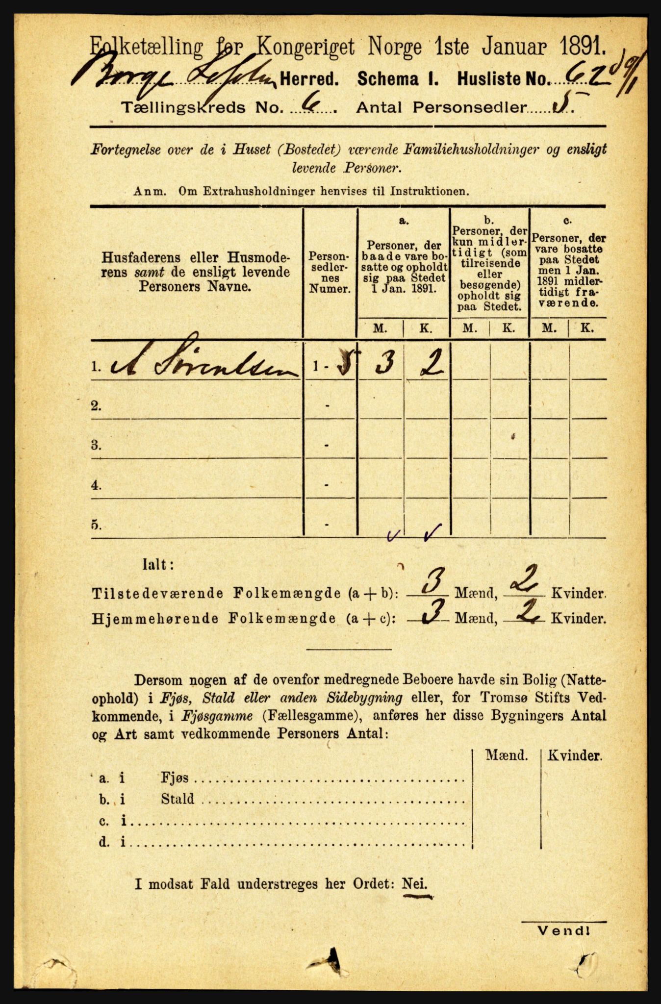 RA, 1891 census for 1862 Borge, 1891, p. 3934